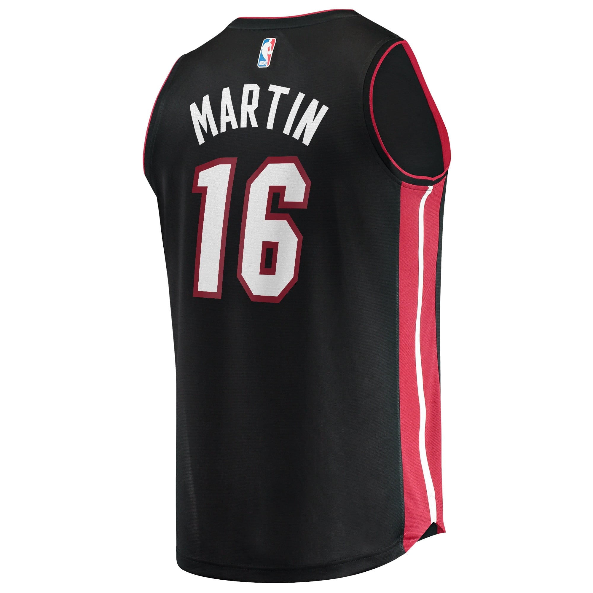Men's Fanatics Branded Caleb Martin Black Miami Heat 2021/22 Fast Break Replica Jersey - Icon Edition - vstockx