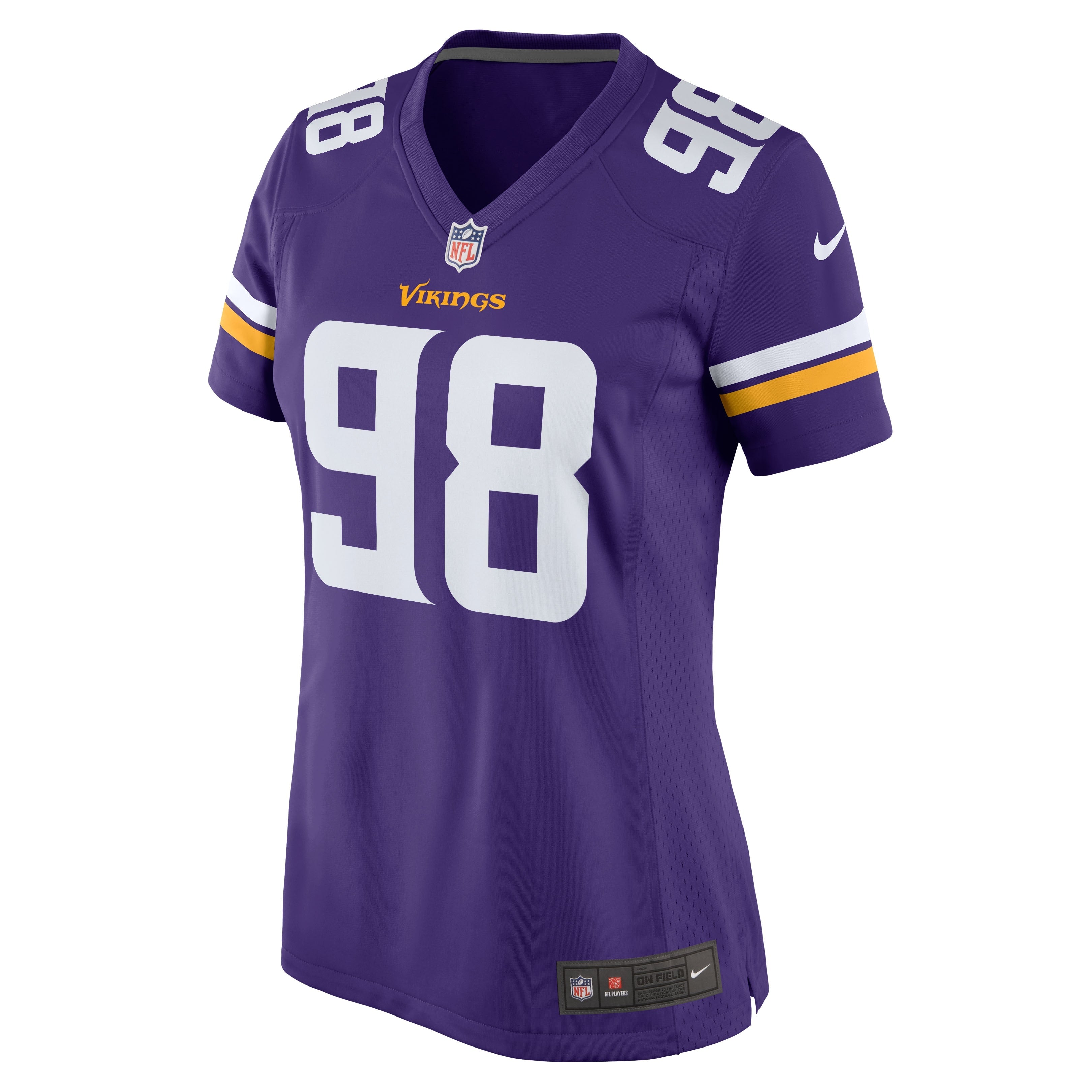 Women's Nike D.J. Wonnum Purple Minnesota Vikings Team Game Jersey - vstockx