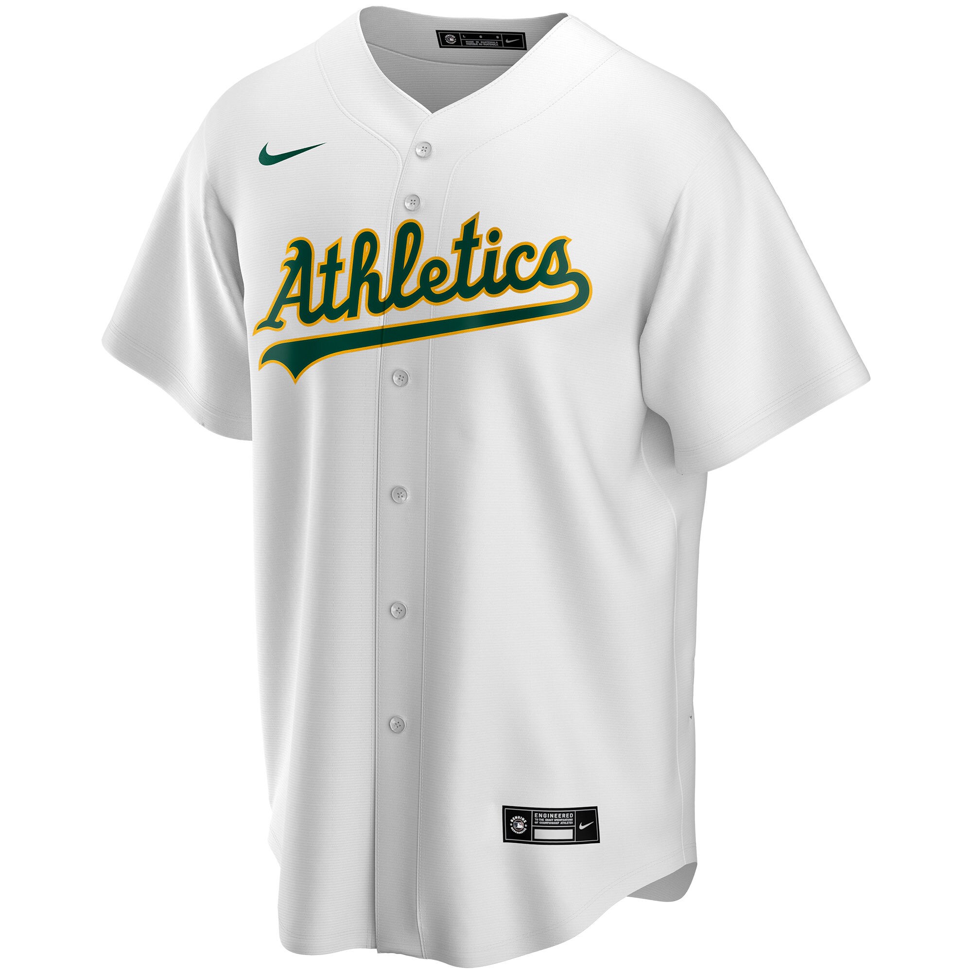 Oakland Athletics Nike Home Replica Custom Jersey - White - vstockx