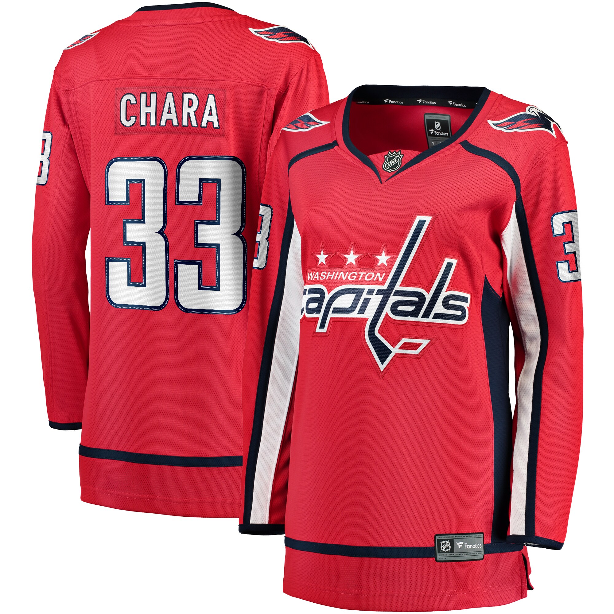 Zdeno Chara Washington Capitals Fanatics Branded Women's Home Breakaway Player Jersey - Red - vstockx