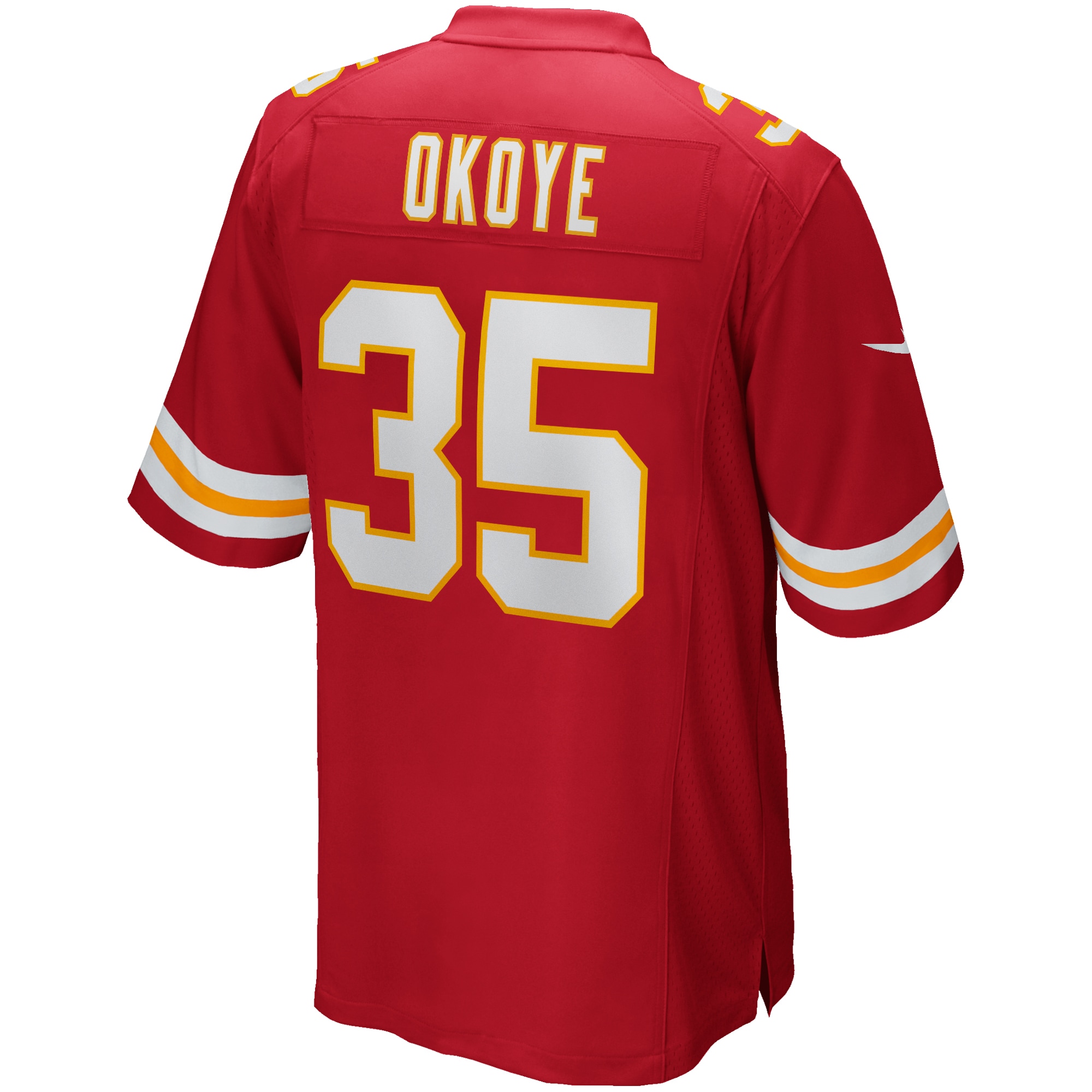 Christian Okoye Kansas City Chiefs Nike Game Retired Player Jersey - Red - vstockx