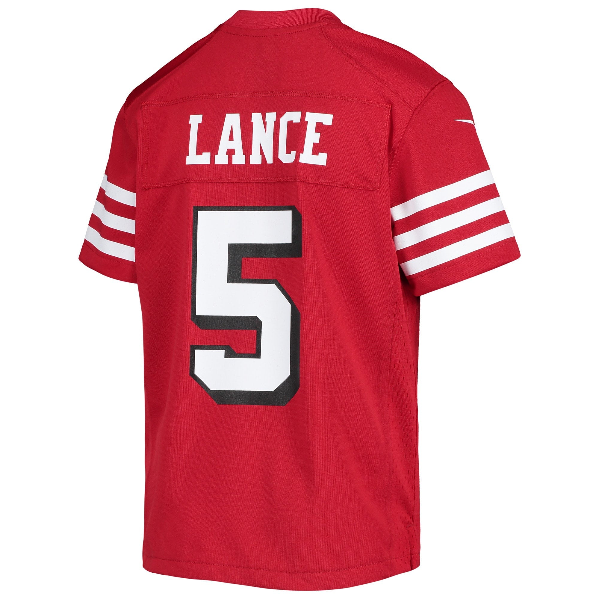 Youth Nike Trey Lance Scarlet San Francisco 49ers Game Jersey - vstockx