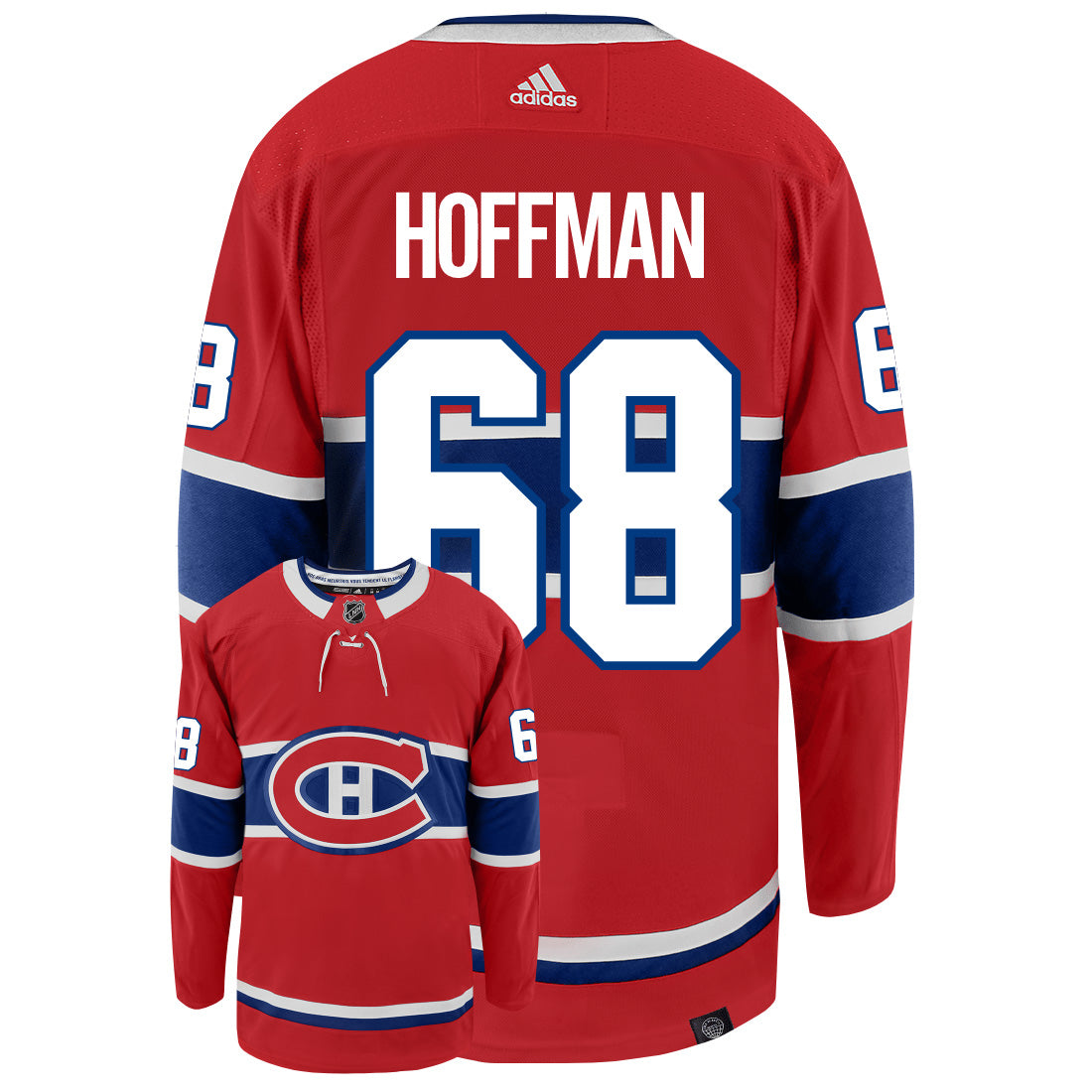 Mike Hoffman Montreal Canadiens Adidas Primegreen Authentic NHL Hockey Jersey - vstockx