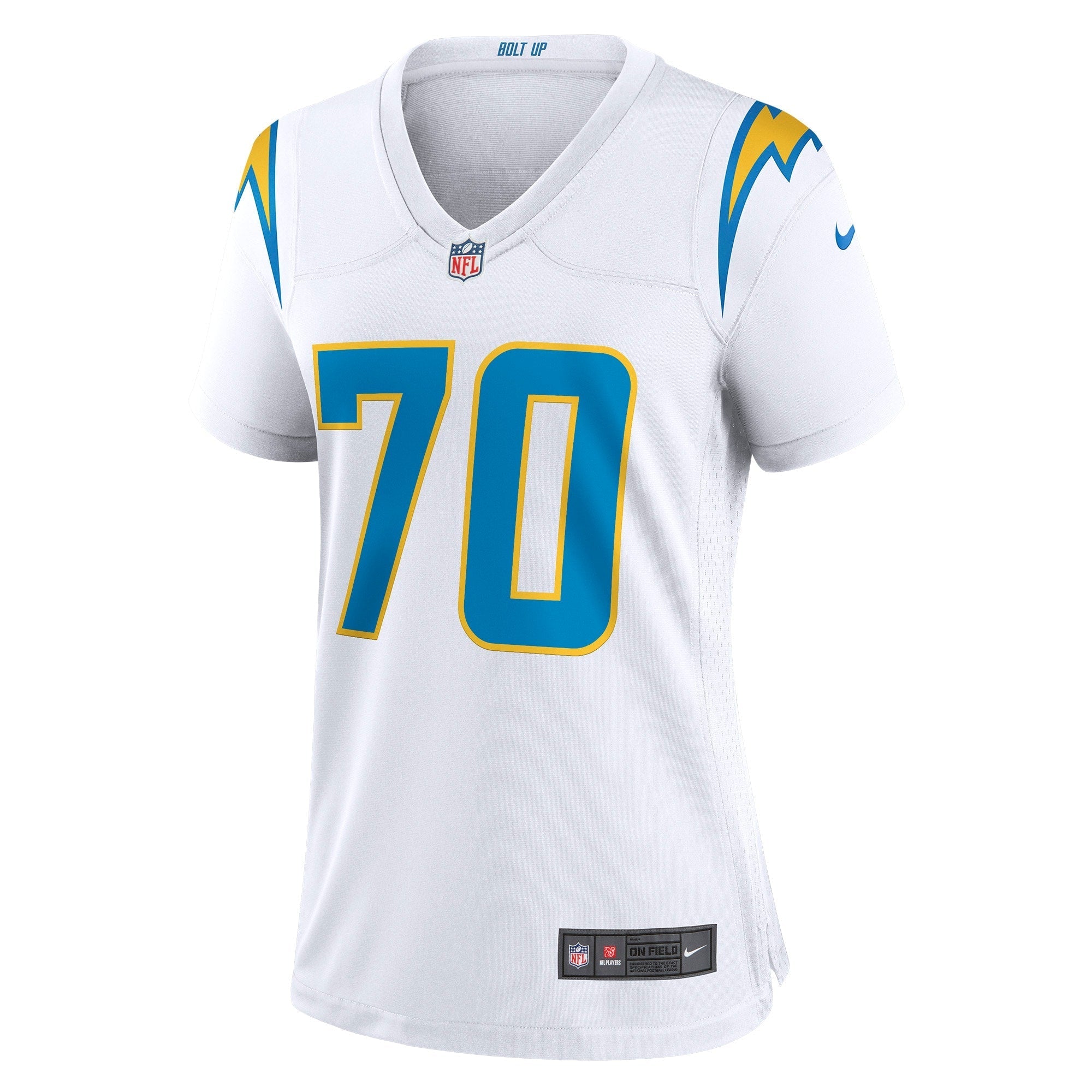 Women's Nike Rashawn Slater White Los Angeles Chargers Game Jersey - vstockx