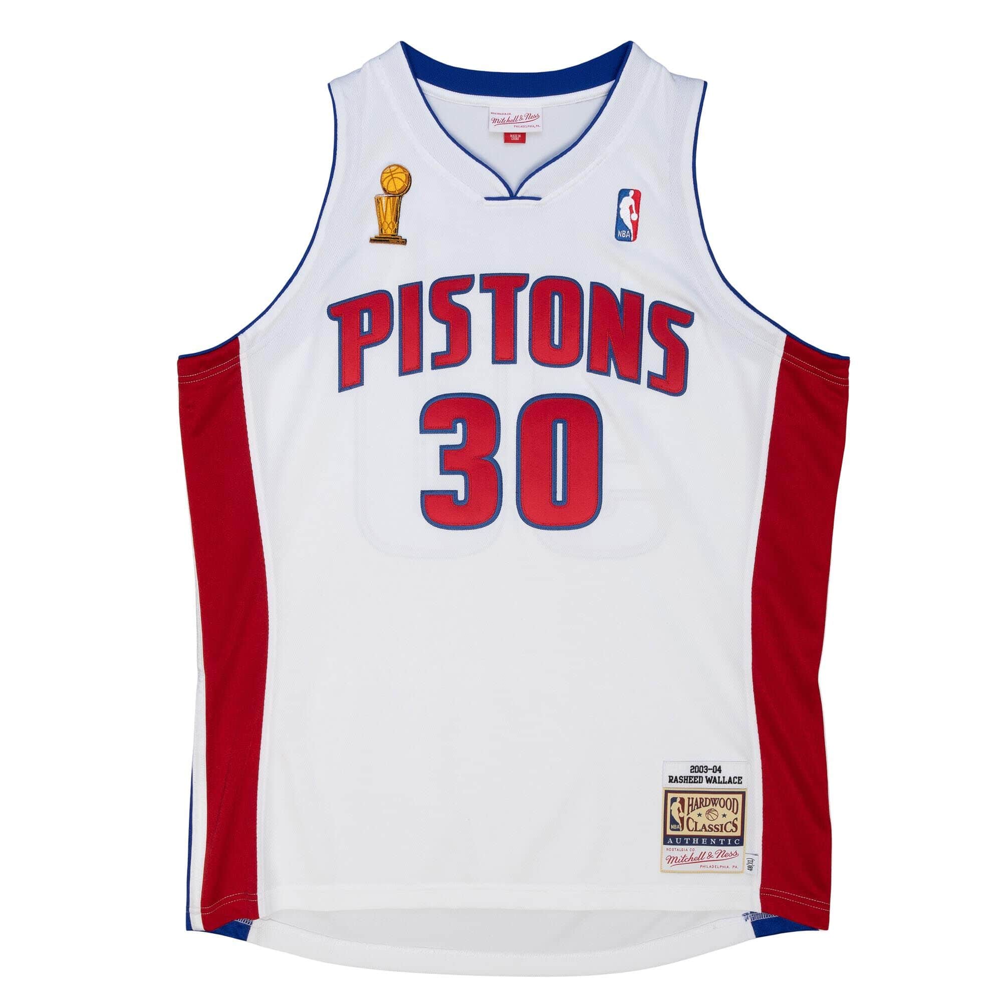 Authentic Rasheed Wallace Detroit Pistons 2003-04 Jersey - vstockx