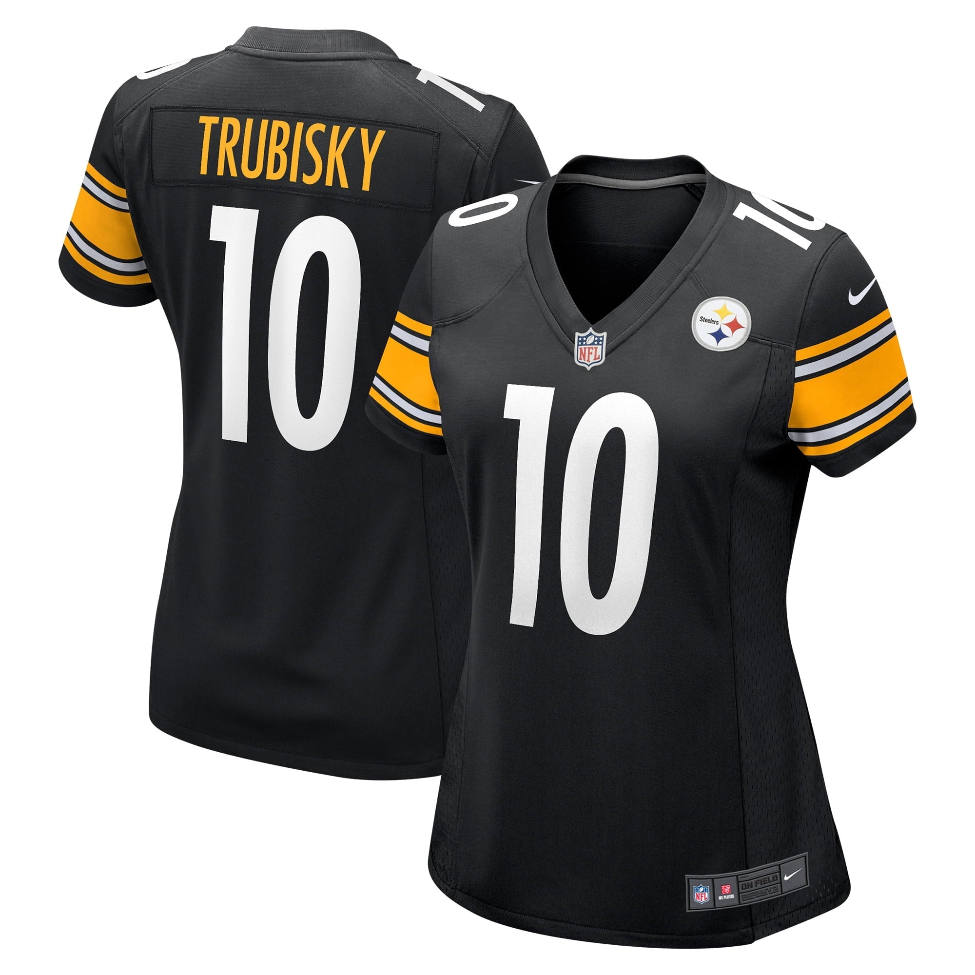 Women's Nike Mitchell Trubisky Black Pittsburgh Steelers Game Jersey - vstockx