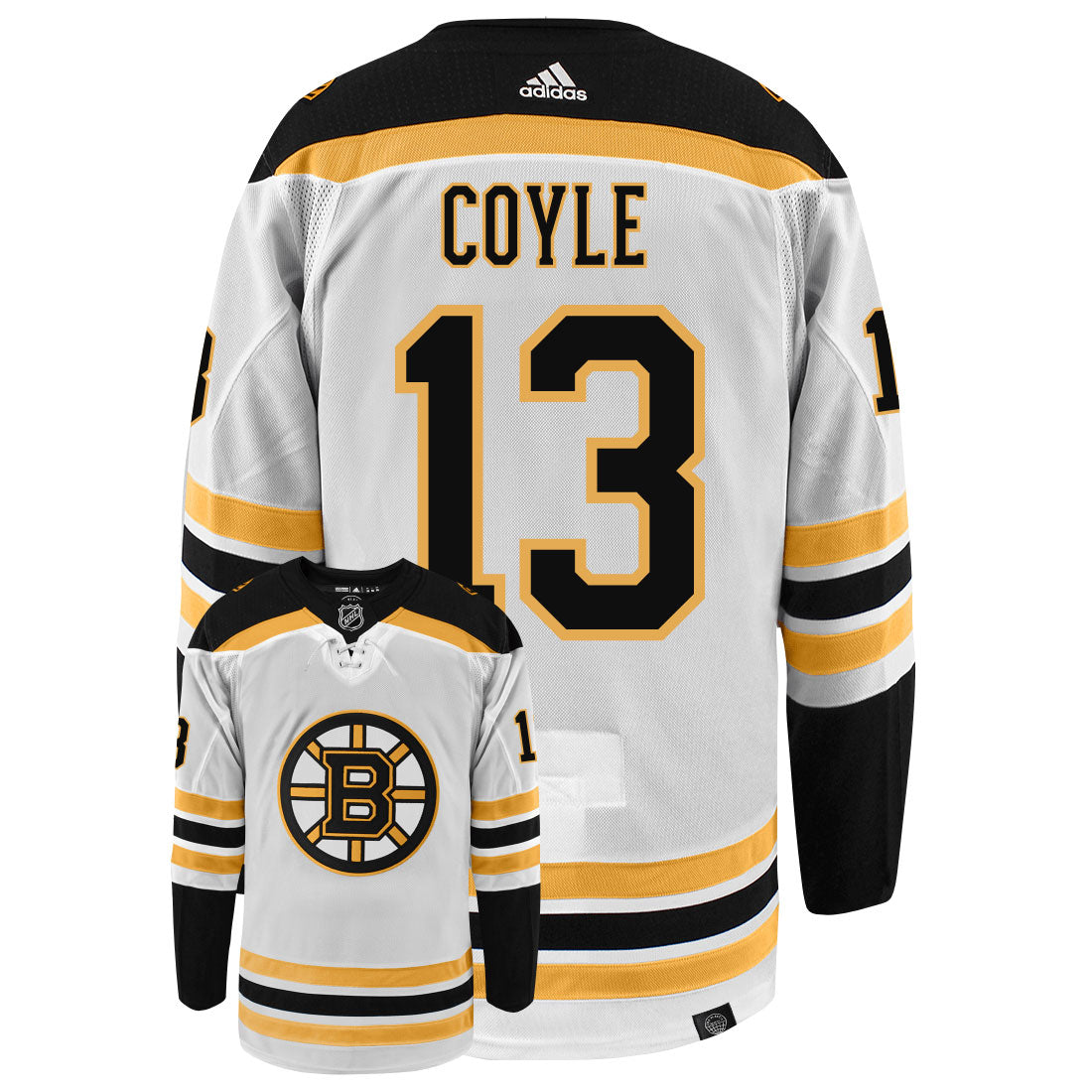 Charlie Coyle Boston Bruins Adidas Primegreen Authentic NHL Hockey Jersey - vstockx