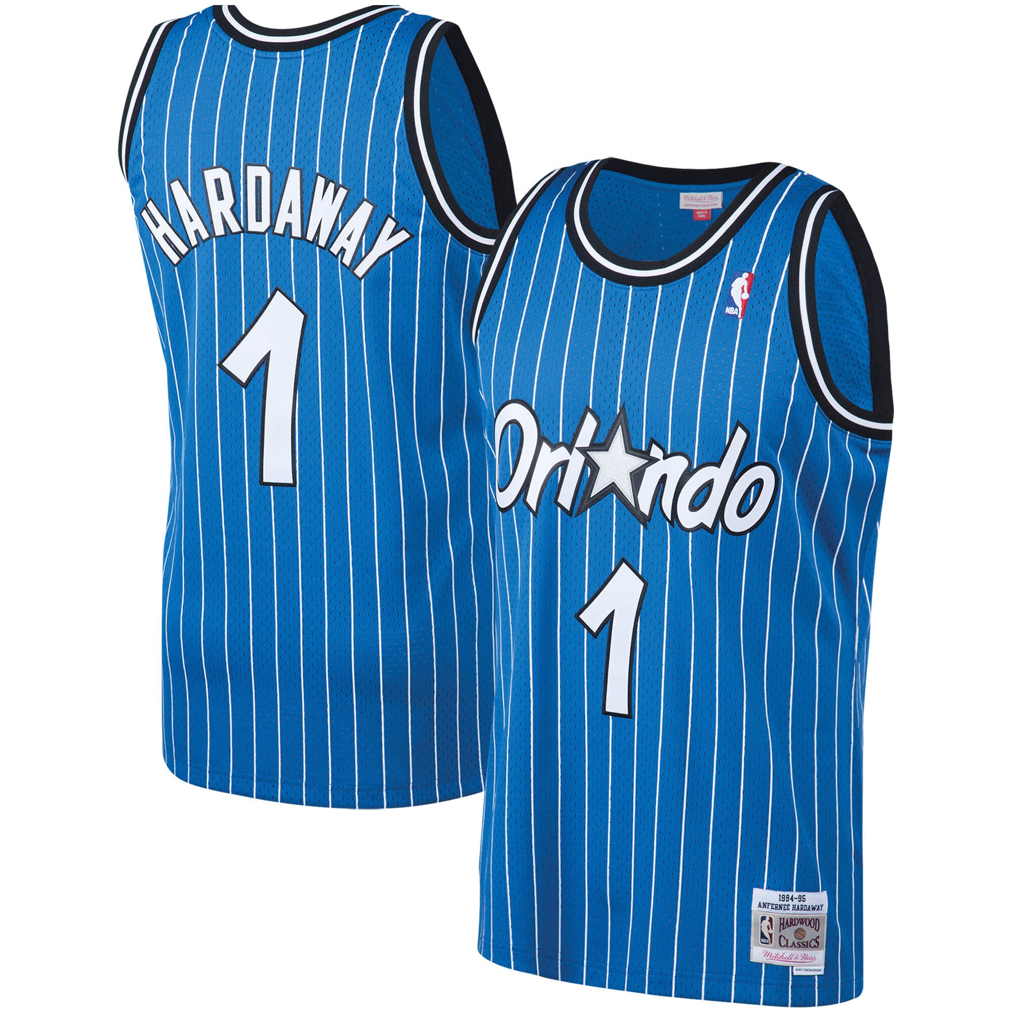 Penny Hardaway Orlando Magic Mitchell & Ness Big & Tall Hardwood Classics Jersey - Blue - vstockx