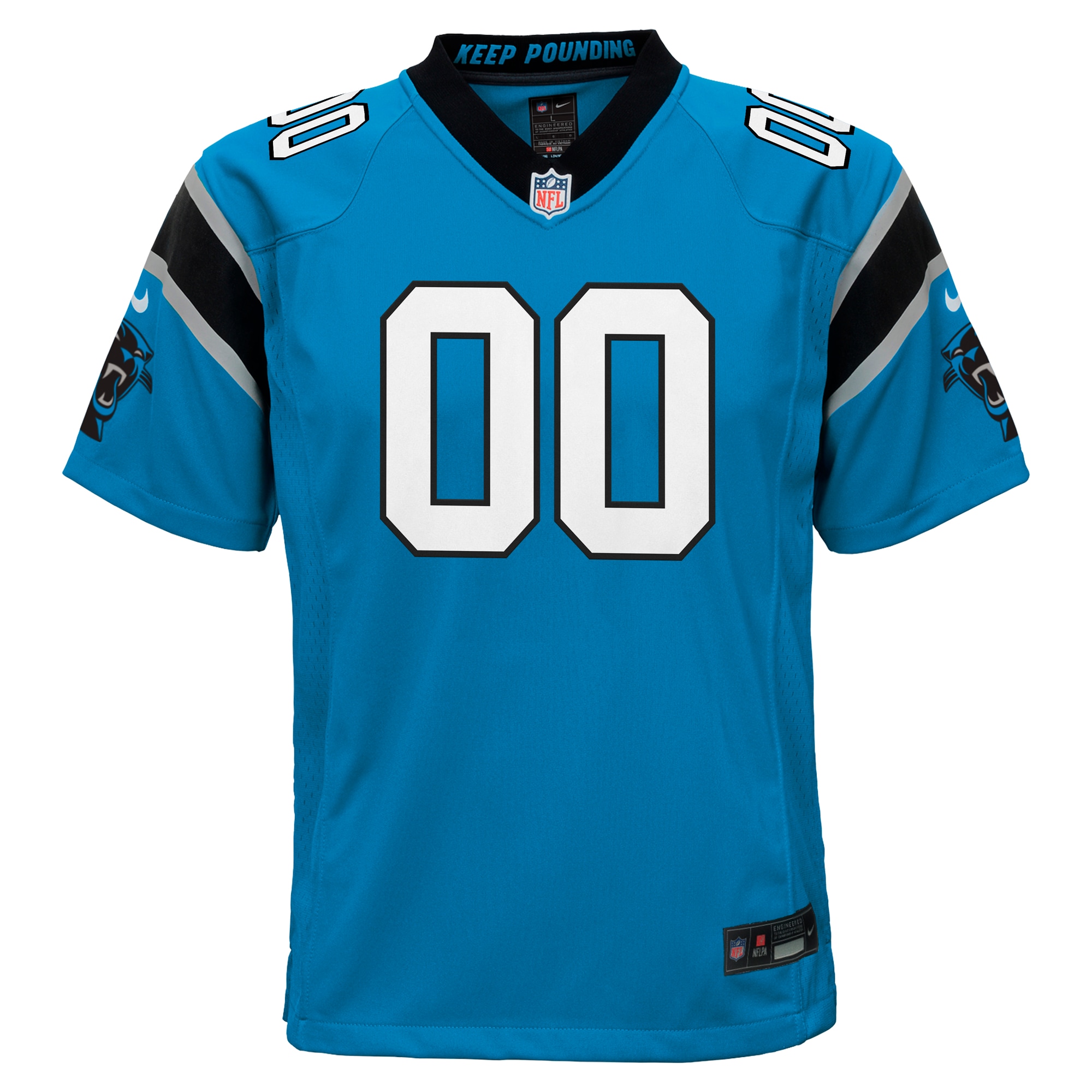 Carolina Panthers Nike Youth Alternate Custom Game Jersey - Blue - vstockx