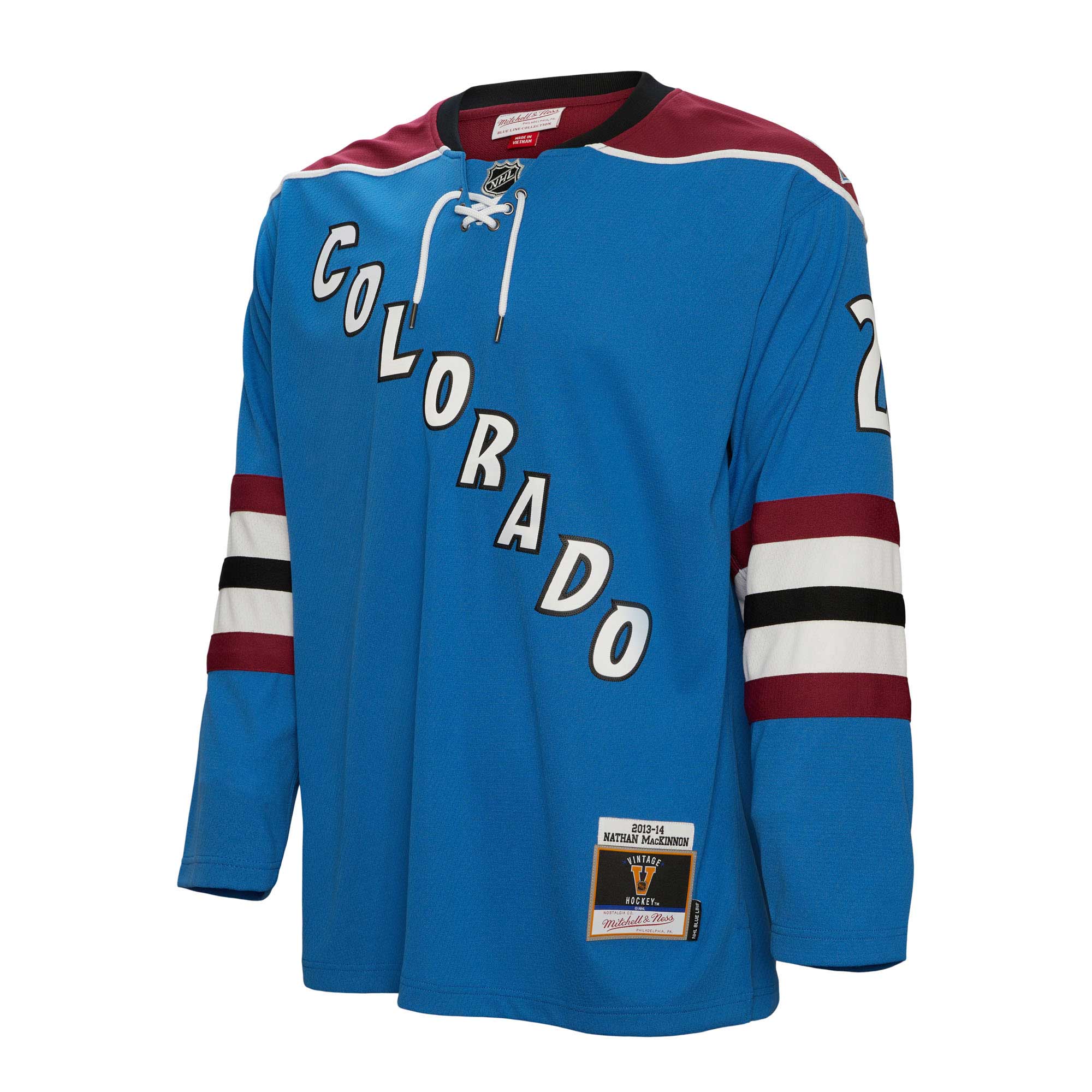 Nathan MacKinnon Colorado Avalanche Mitchell & Ness Big & Tall 2013 Blue Line Player Jersey - Blue - vstockx