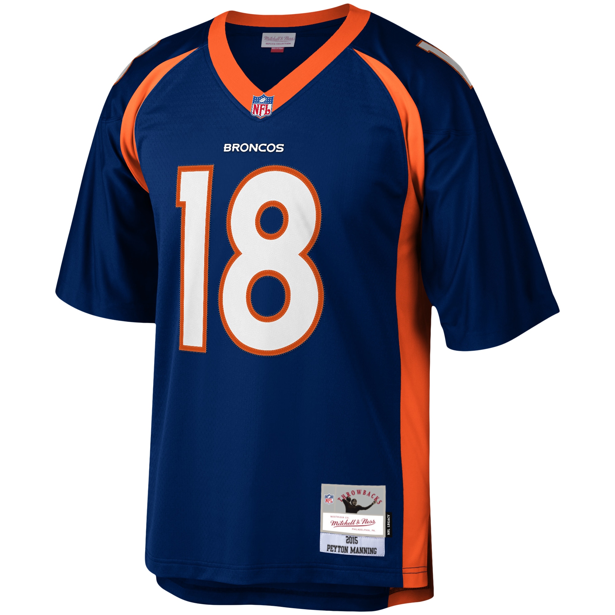 Peyton Manning Denver Broncos Mitchell & Ness Legacy Replica Jersey - Navy - vstockx