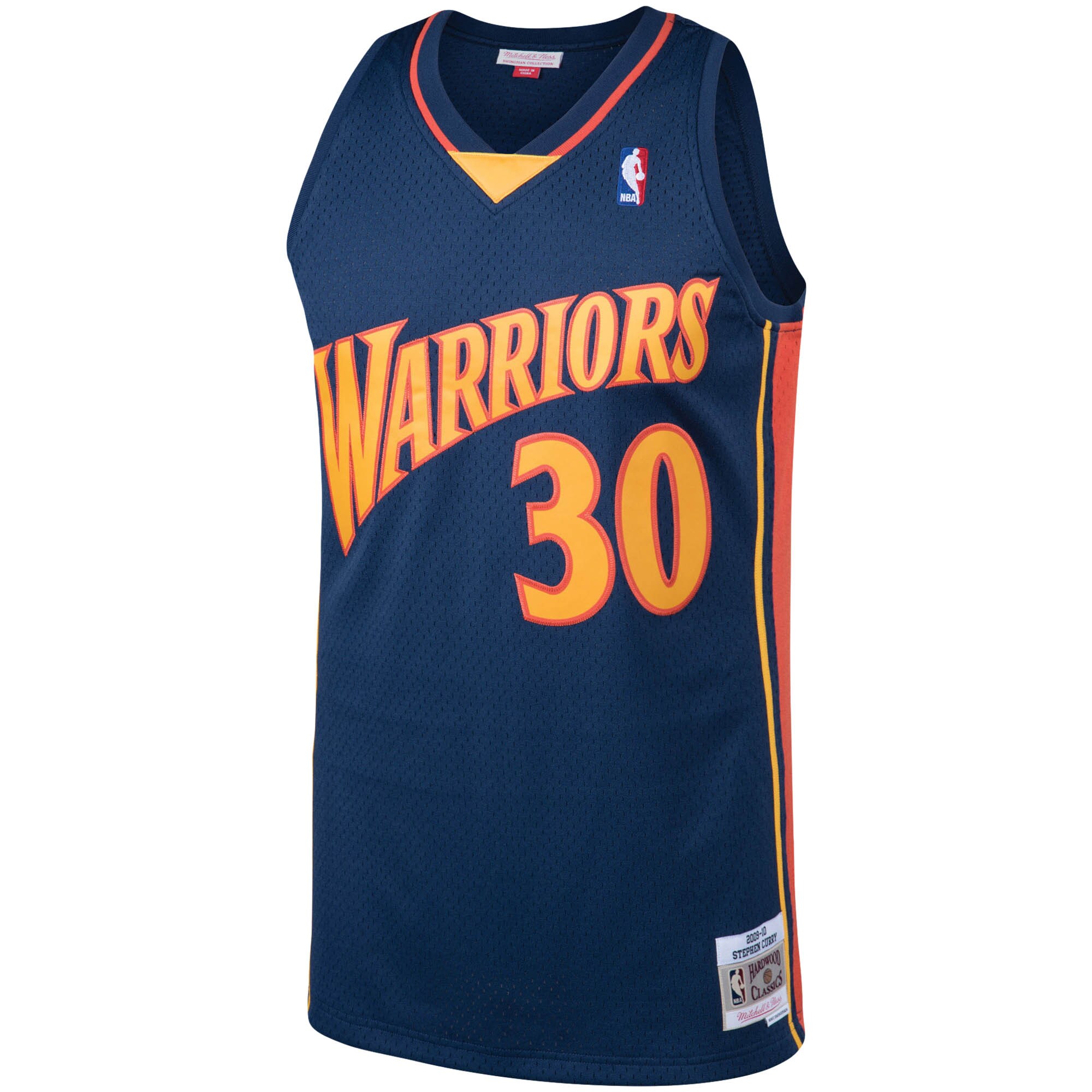 Stephen Curry Golden State Warriors Mitchell & Ness Big & Tall Hardwood Classics Jersey - Navy - vstockx