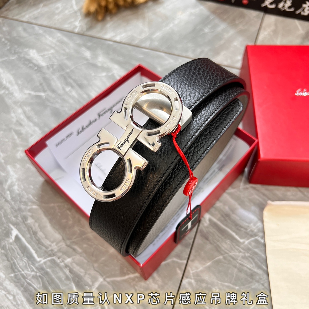 Streetwear Belt Ferragamo 319808 size:3.5cm - vstockx