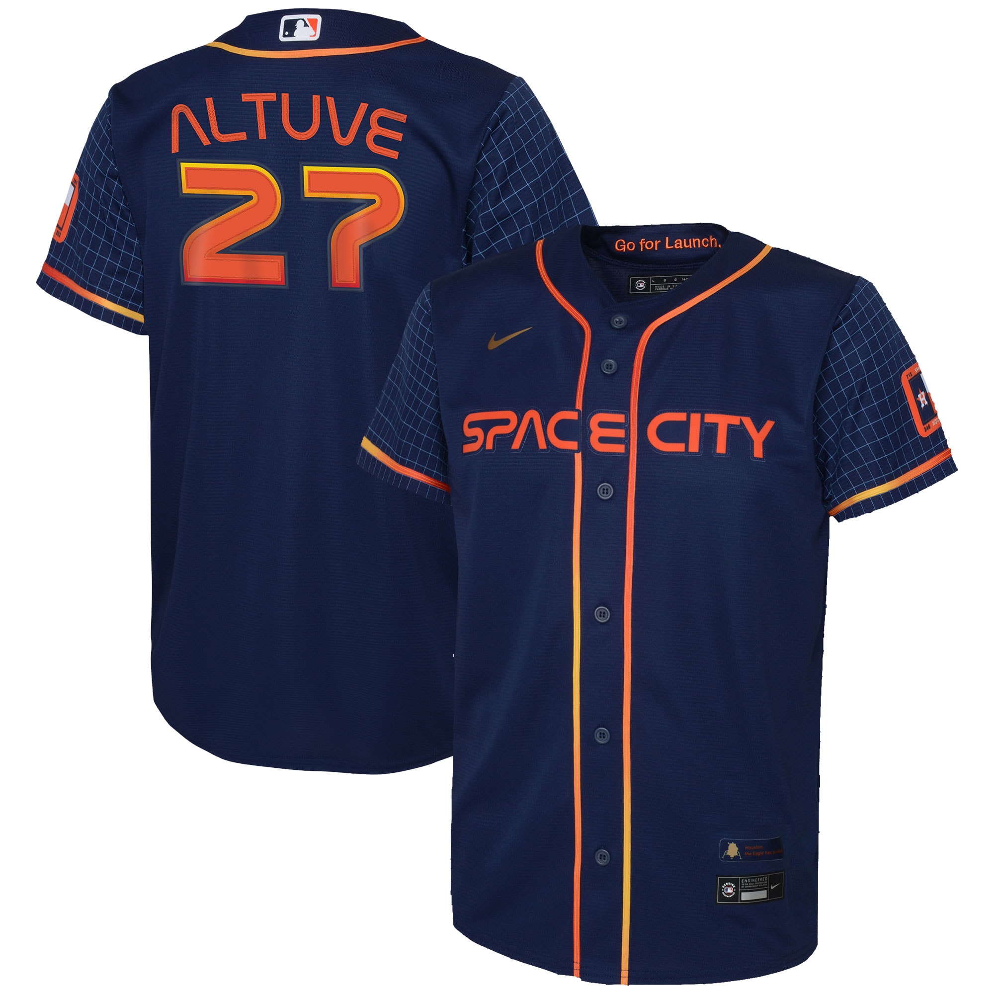 Jose Altuve Houston Astros Nike Toddler 2022 City Connect Player Jersey - Navy - vstockx