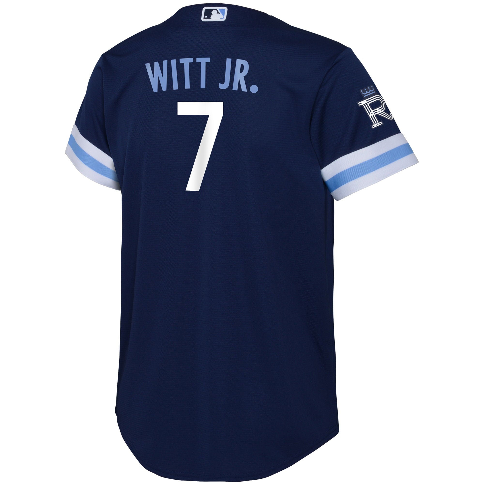Toddler Nike Bobby Witt Jr. Navy Kansas City Royals 2022 City Connect Replica Player Jersey - vstockx