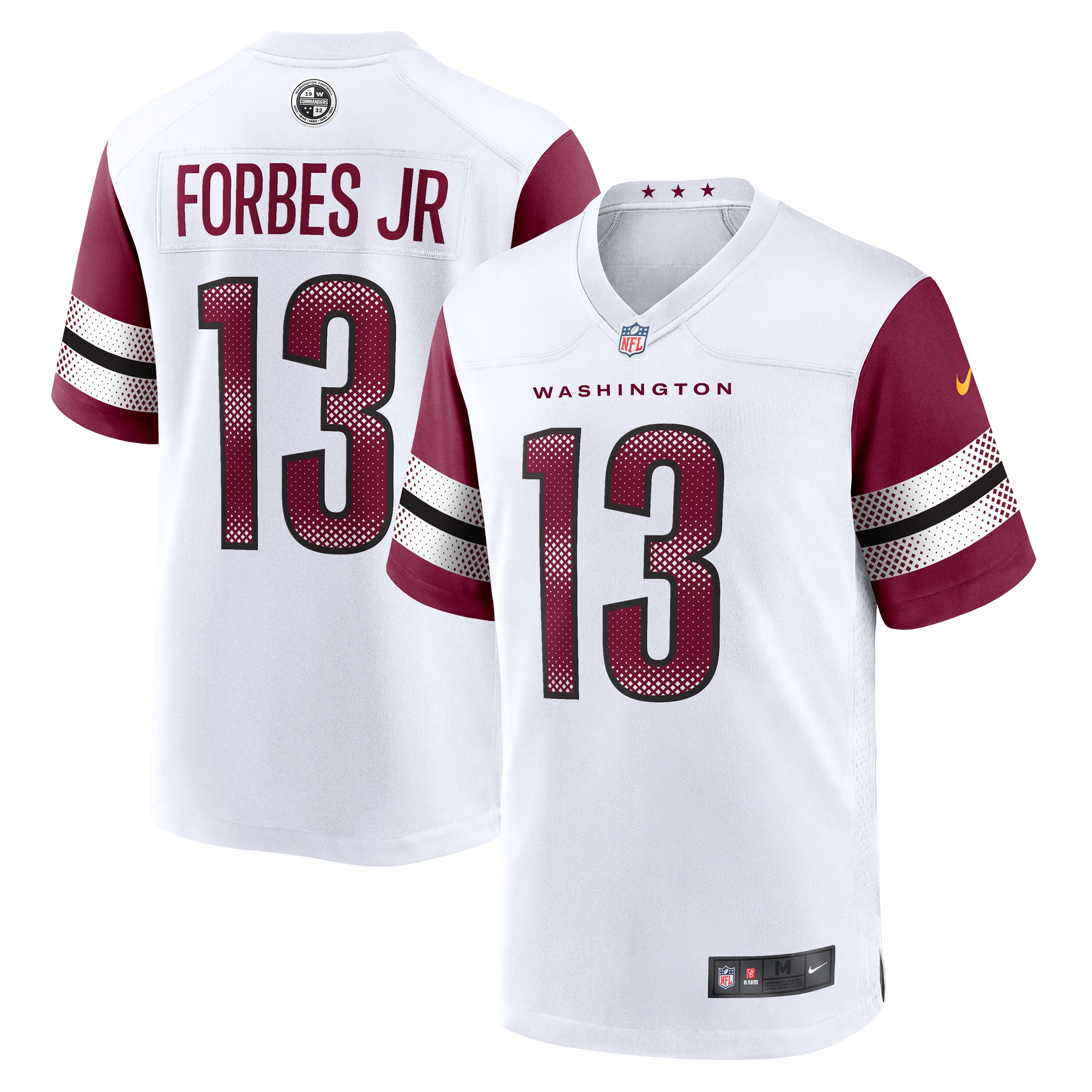 Emmanuel Forbes Jr. Washington Commanders Nike Away Game Jersey - White - vstockx