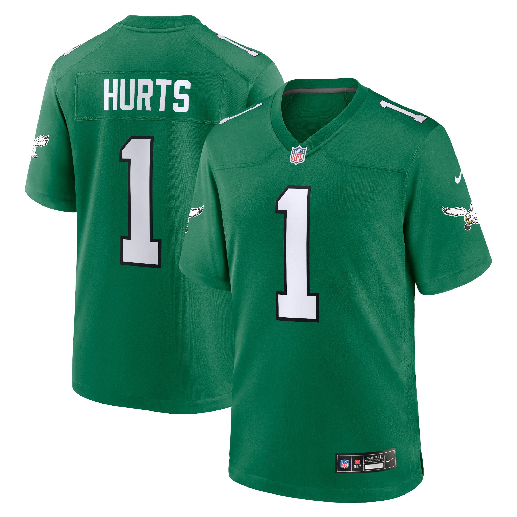 Jalen Hurts Philadelphia Eagles Nike Youth Game Jersey - Kelly Green - vstockx