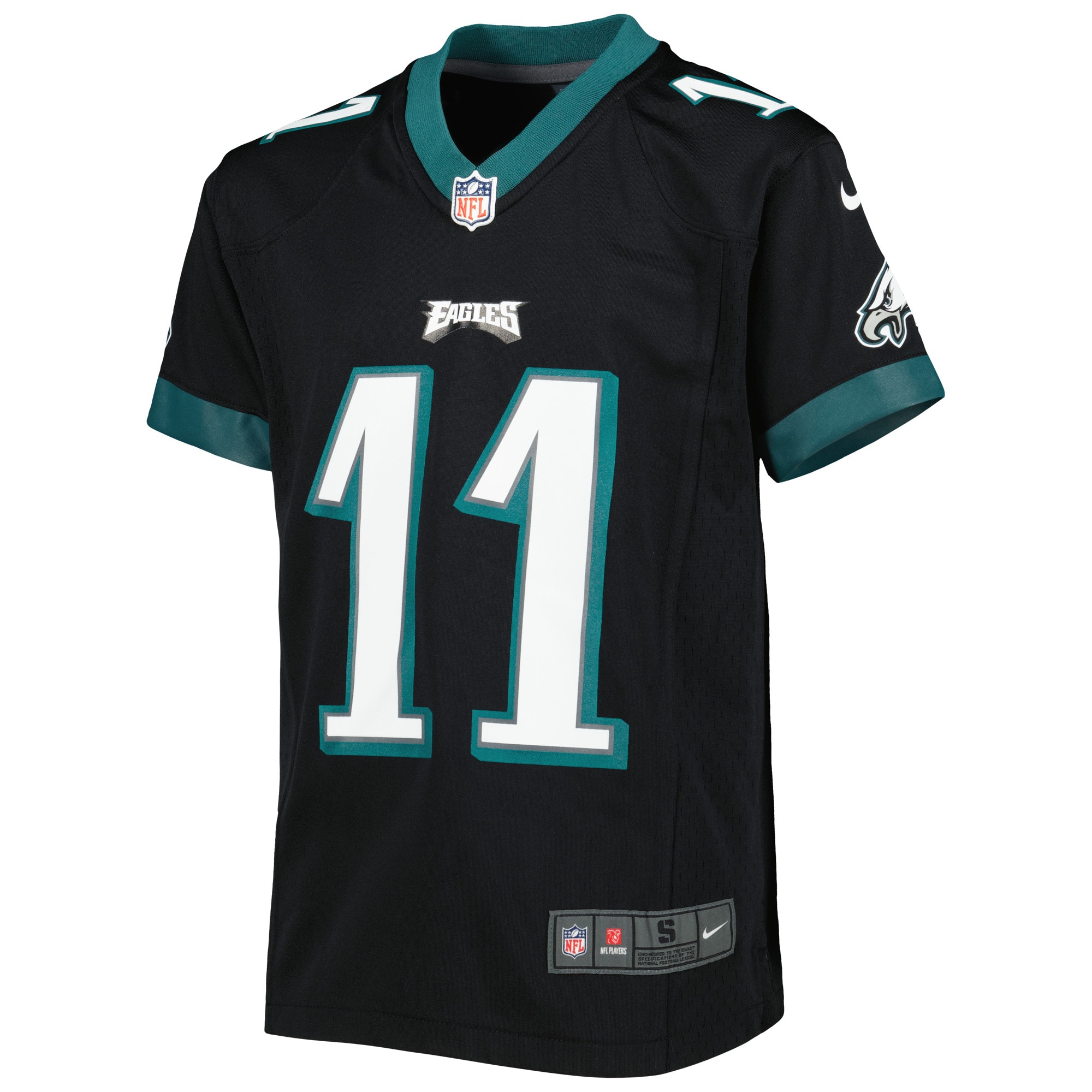 A.J. Brown Philadelphia Eagles Nike Youth Game Jersey - Black - vstockx