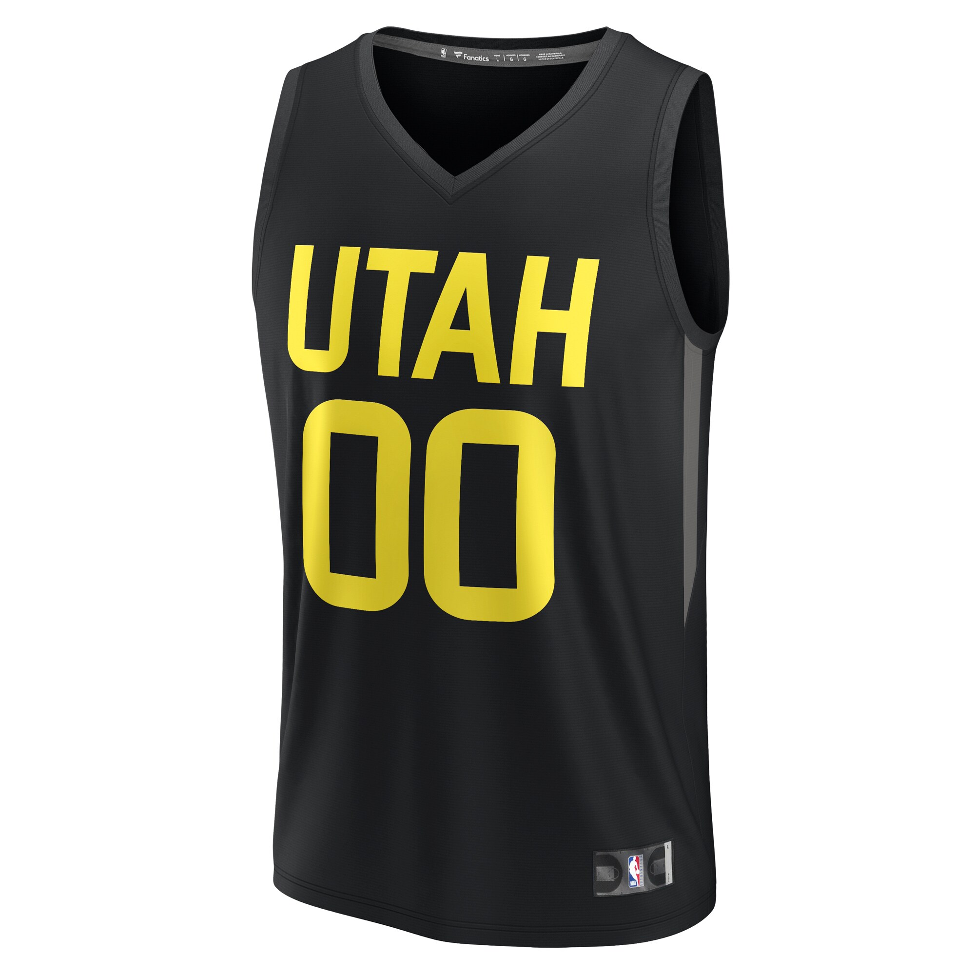Utah Jazz Fanatics Branded 2022/23 Fast Break Custom Replica Jersey - Black - Statement Edition - vstockx