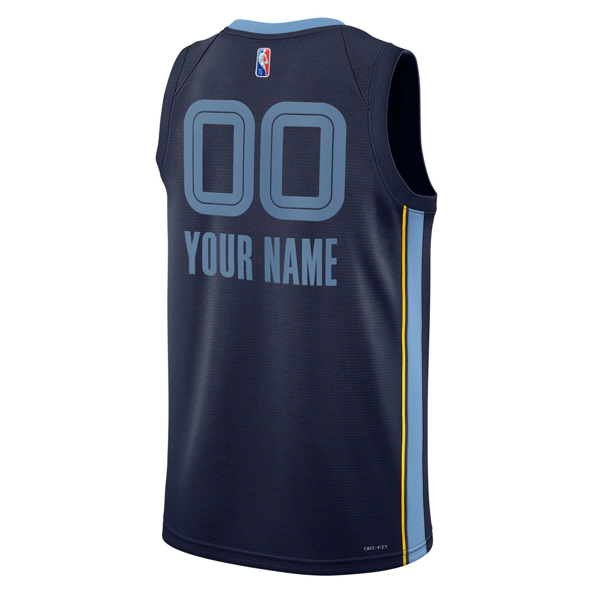 Memphis Grizzlies Nike 2021/22 Diamond Swingman Custom Jersey - Icon Edition - Navy - vstockx