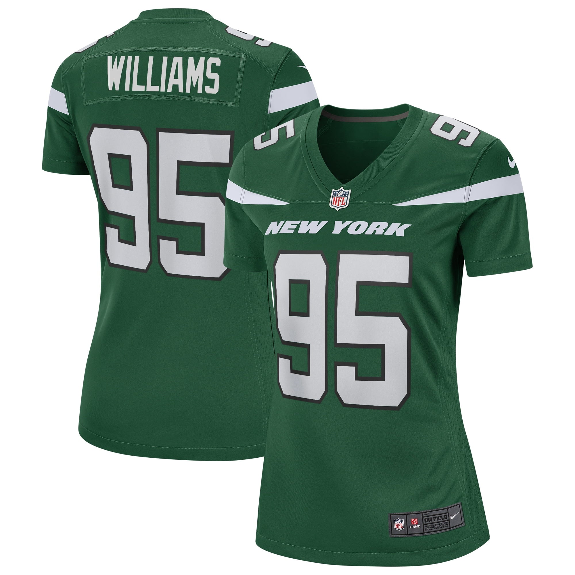 Women's Nike Quinnen Williams Gotham Green New York Jets Game Jersey - vstockx