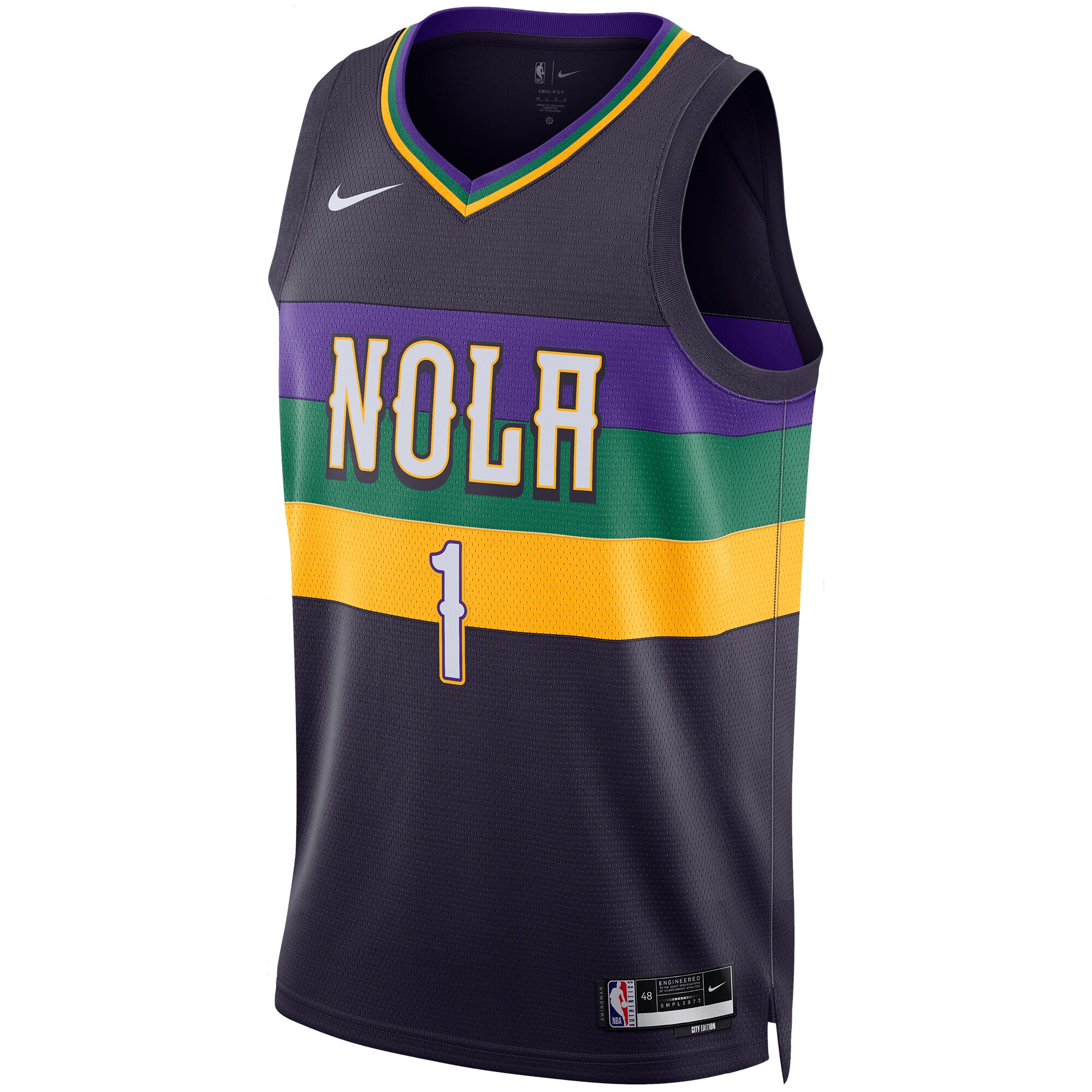 Zion Williamson New Orleans Pelicans Nike Unisex 2022/23 Swingman Jersey - City Edition - Purple - vstockx