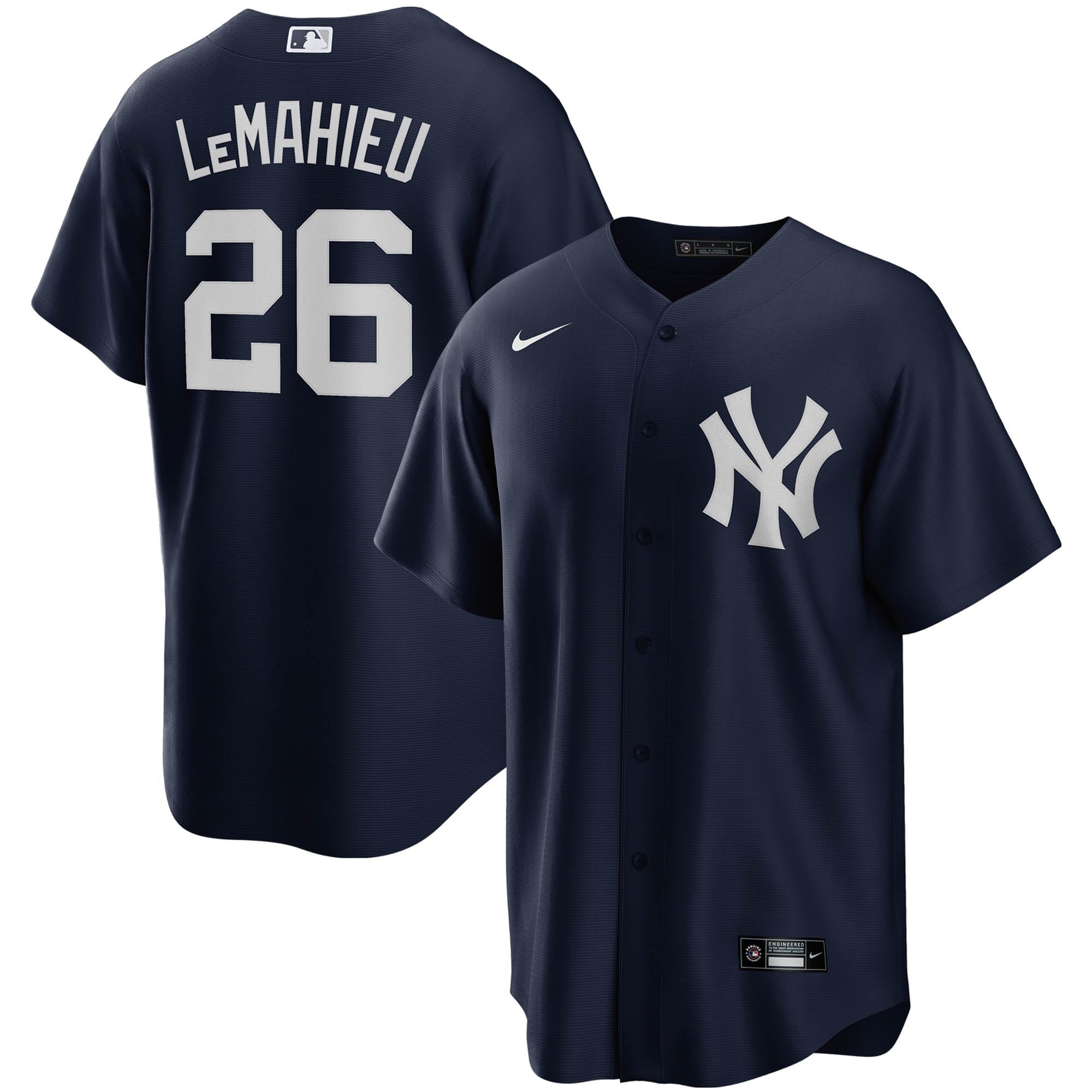 Men's Nike DJ LeMahieu Navy New York Yankees Alternate Replica Player Jersey - vstockx