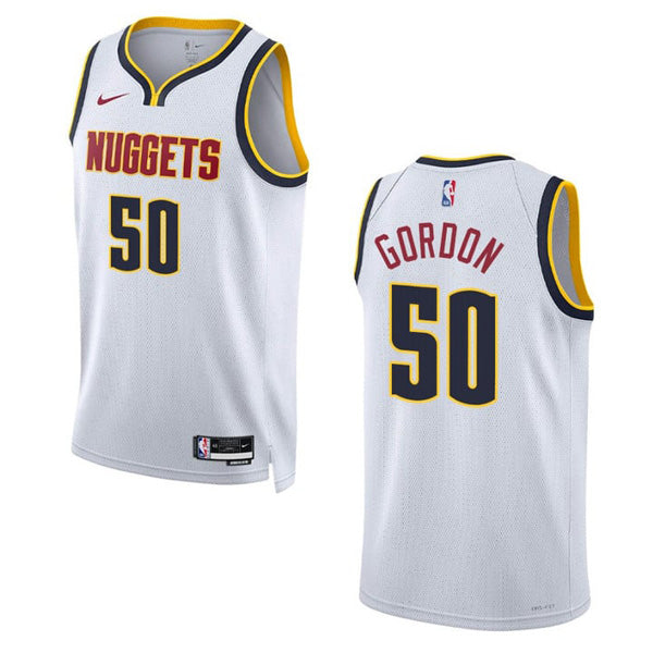 Men's Denver Nuggets Aaron Gordon Association Jersey - White - vstockx
