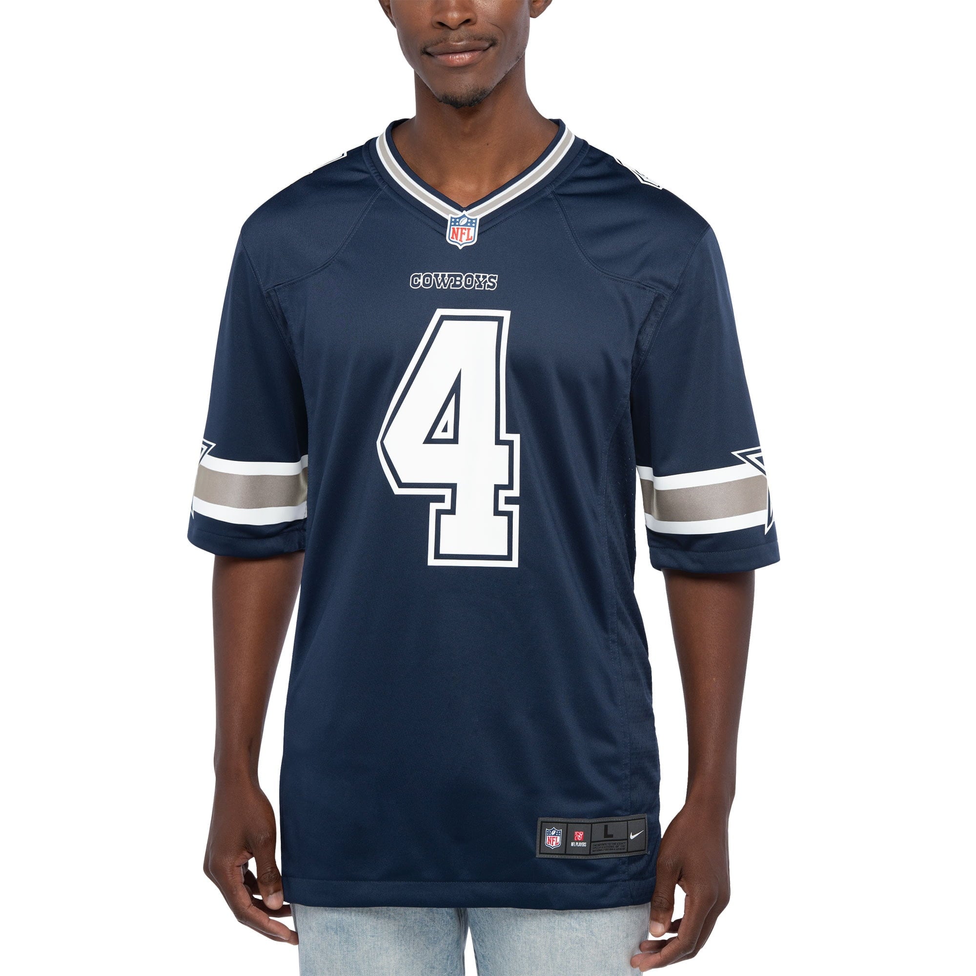Men's Nike Dak Prescott Navy Dallas Cowboys Game Team Jersey - vstockx