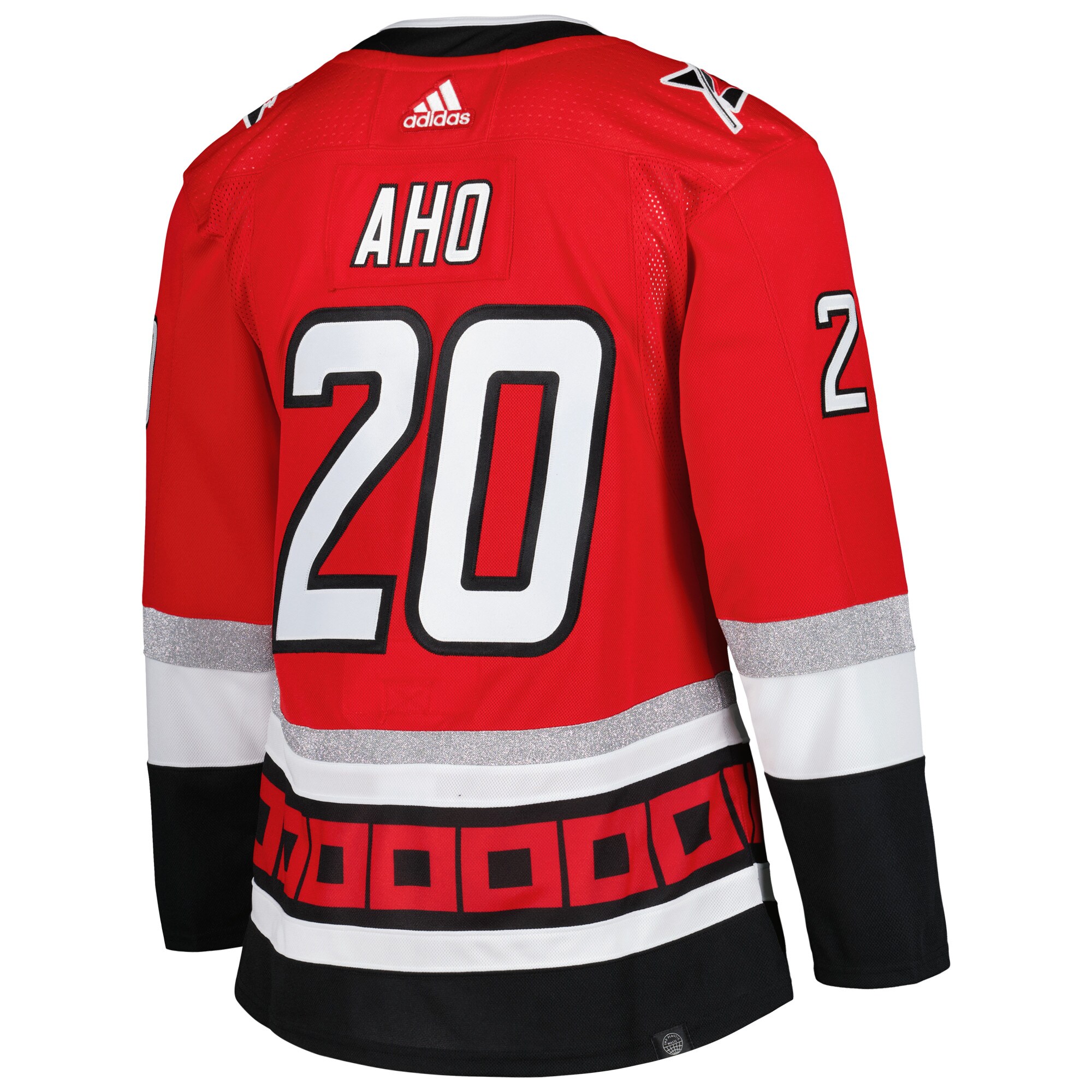 Sebastian Aho Carolina Hurricanes adidas Alternate Primegreen Authentic Pro Player Jersey - Red - vstockx