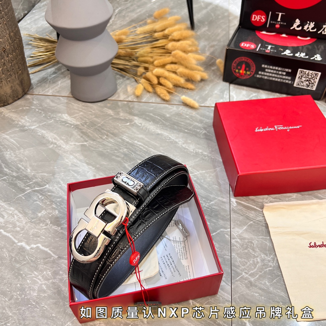 Streetwear Belt Ferragamo 320078 size:3.5cm - vstockx