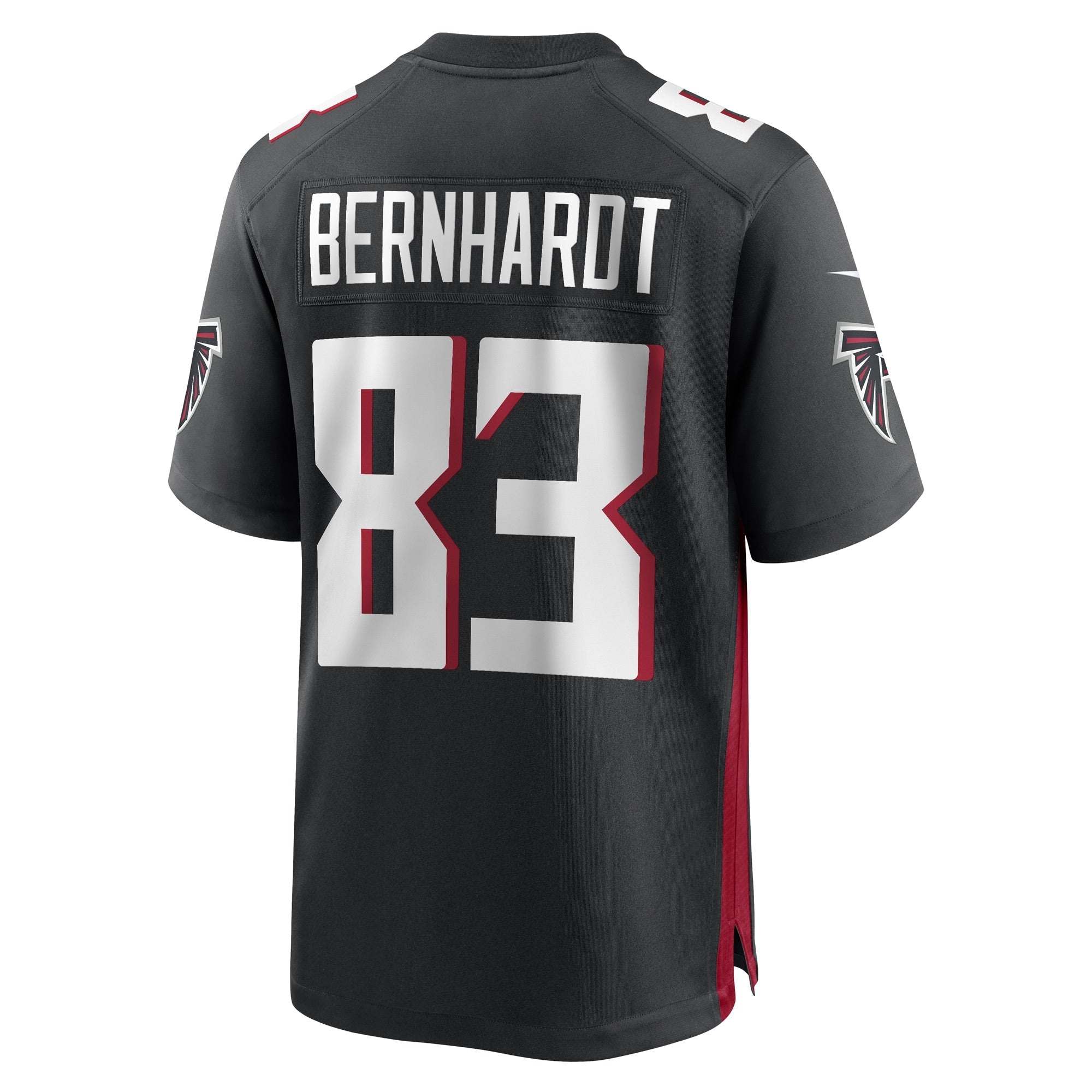 Men's Nike Jared Bernhardt Black Atlanta Falcons Game Player Jersey - vstockx