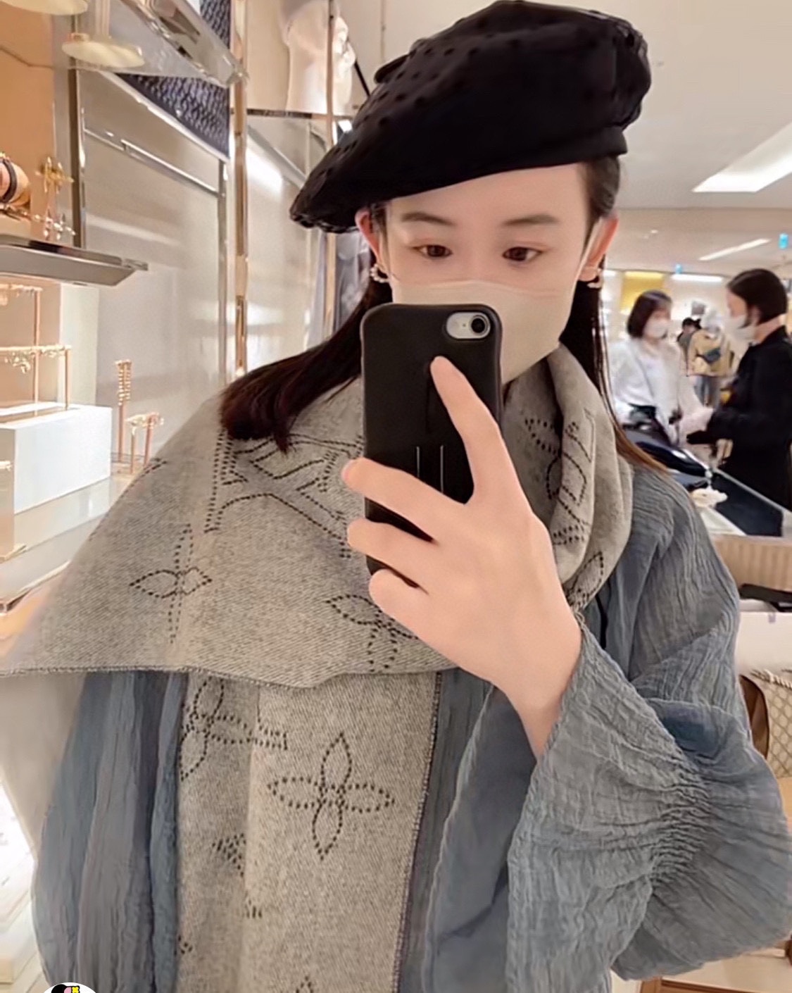 Streetwear Scarf LV 328953 SIZE:35*185cm - vstockx