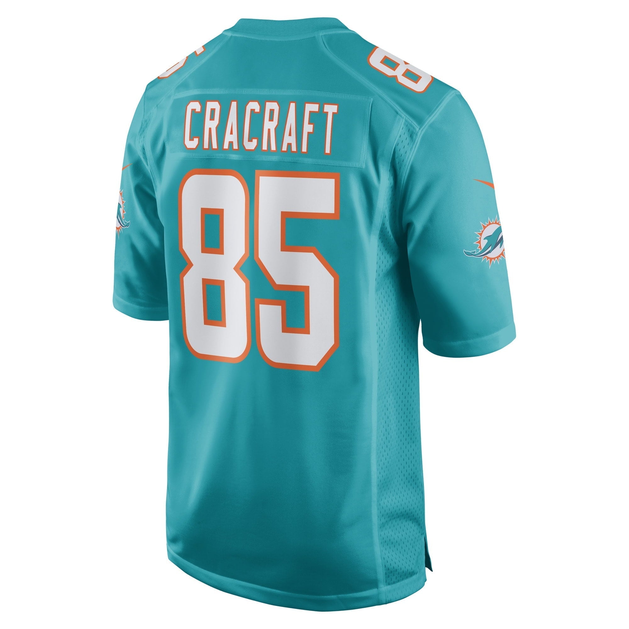 Men's Nike River Cracraft Aqua Miami Dolphins Game Player Jersey - vstockx
