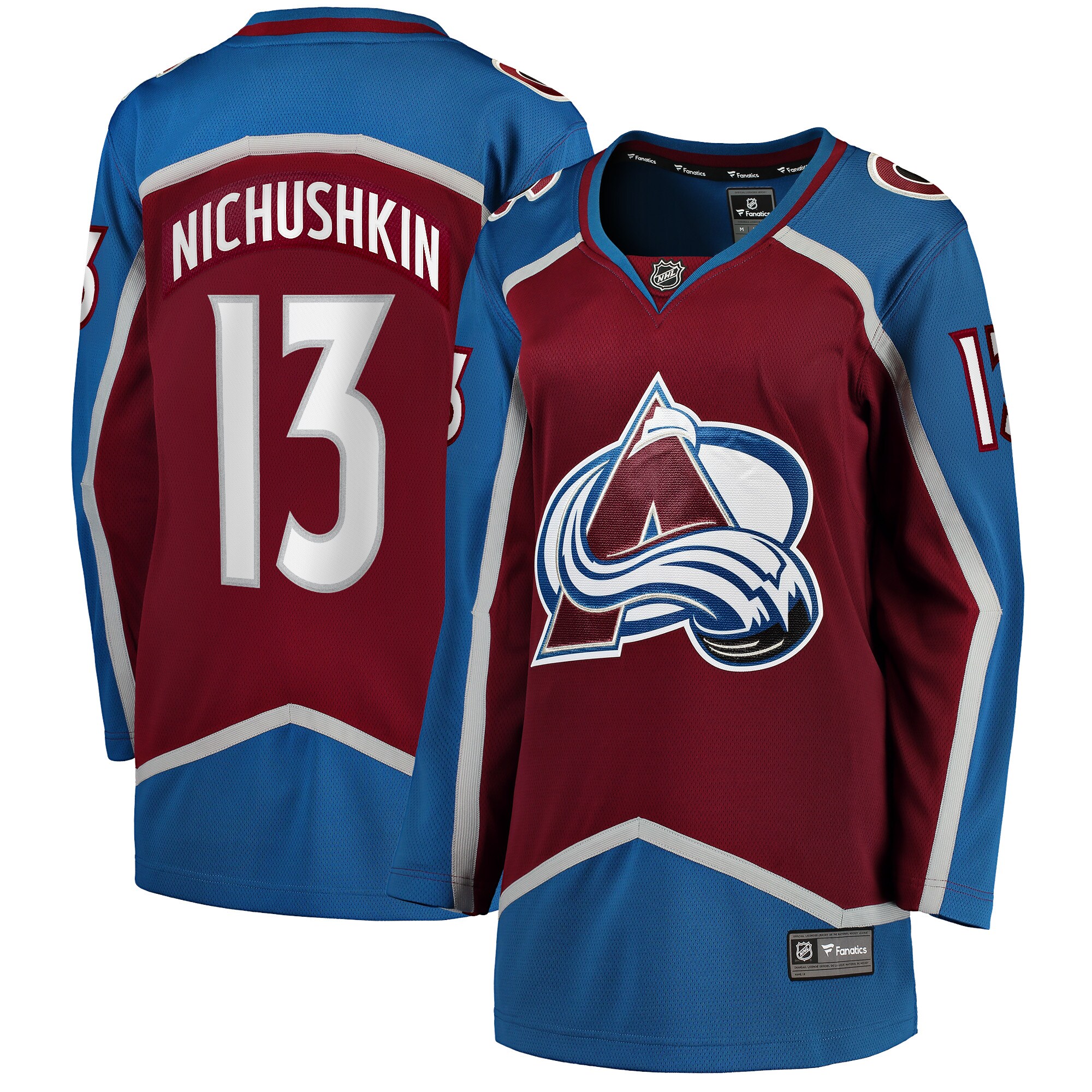 Valeri Nichushkin Colorado Avalanche Fanatics Branded Women's Home Breakaway Player Jersey - Burgundy - vstockx