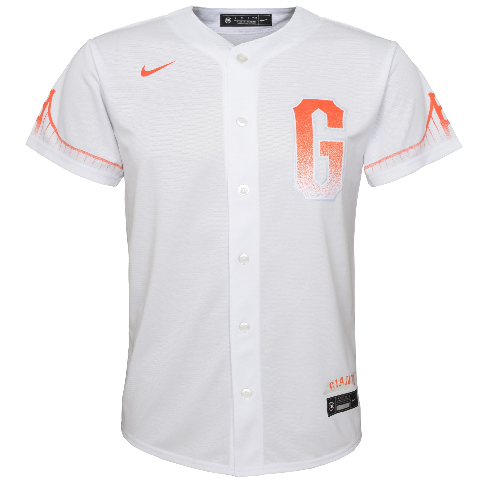 Youth Nike White San Francisco Giants City Connect Replica Jersey - vstockx