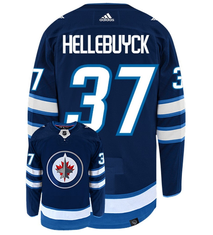 Connor Hellebuyck Winnipeg Jets Adidas Primegreen Authentic NHL Hockey Jersey - vstockx