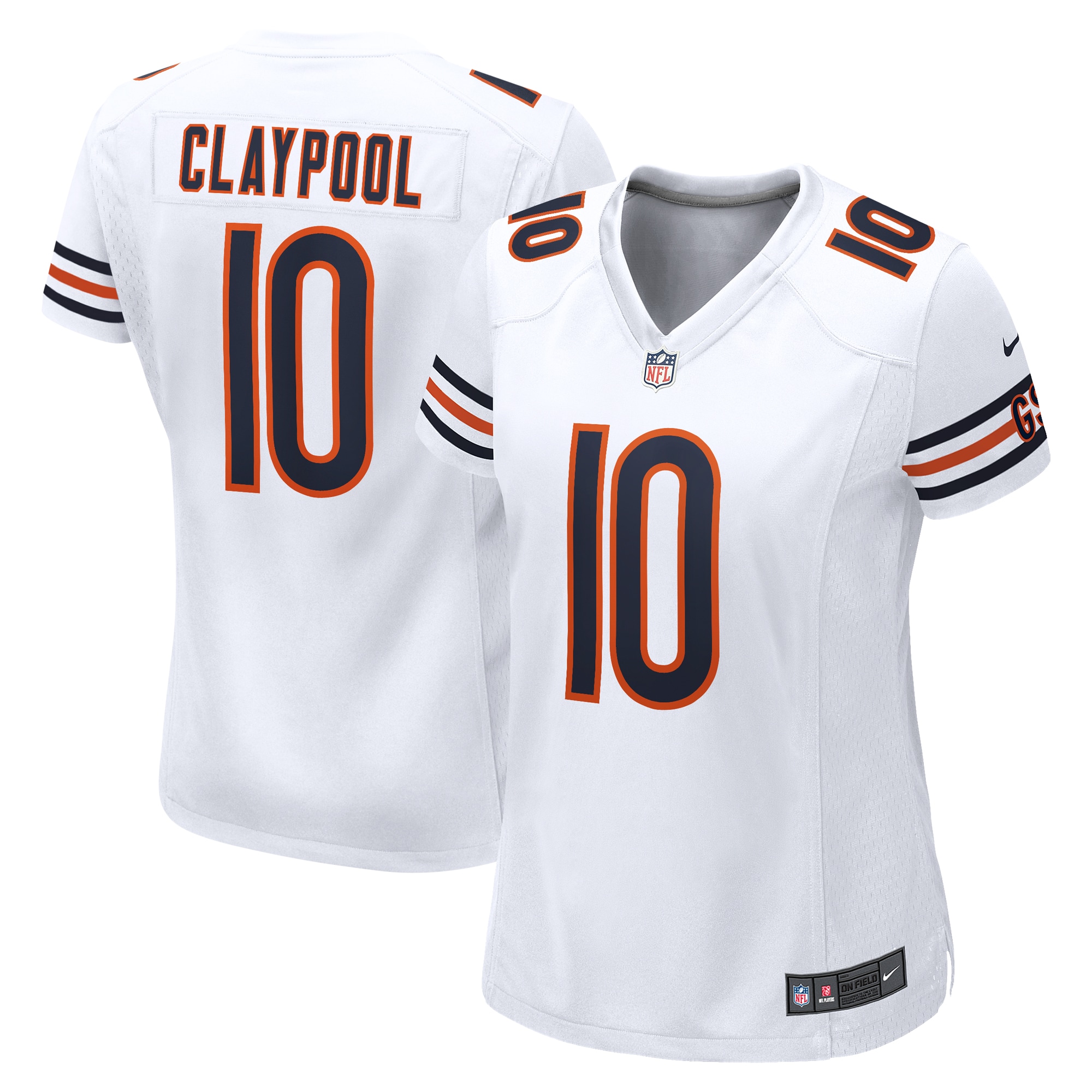 Chase Claypool Chicago Bears Nike Women's Game Player Jersey - White - vstockx