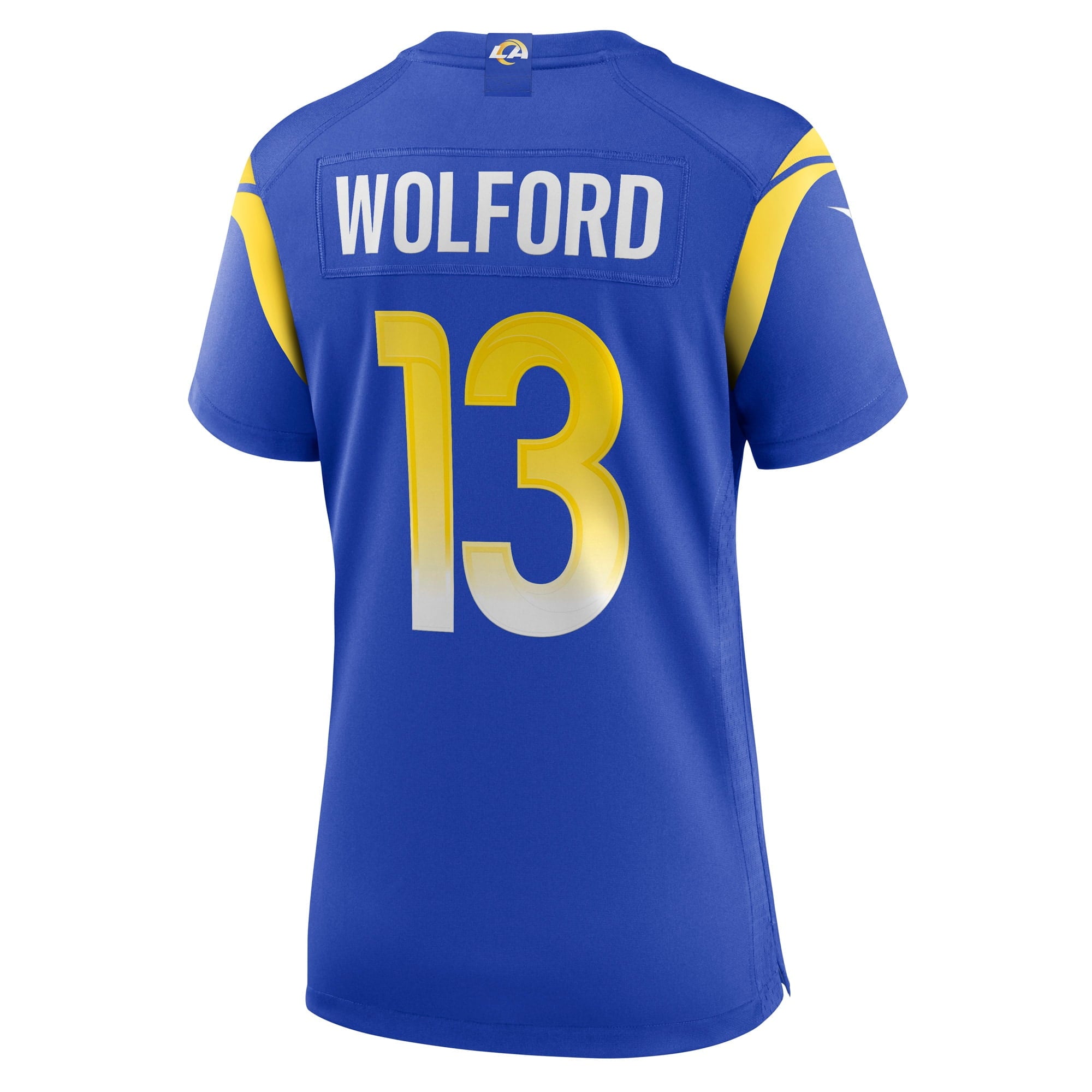 Women's Nike John Wolford Royal Los Angeles Rams Game Player Jersey - vstockx