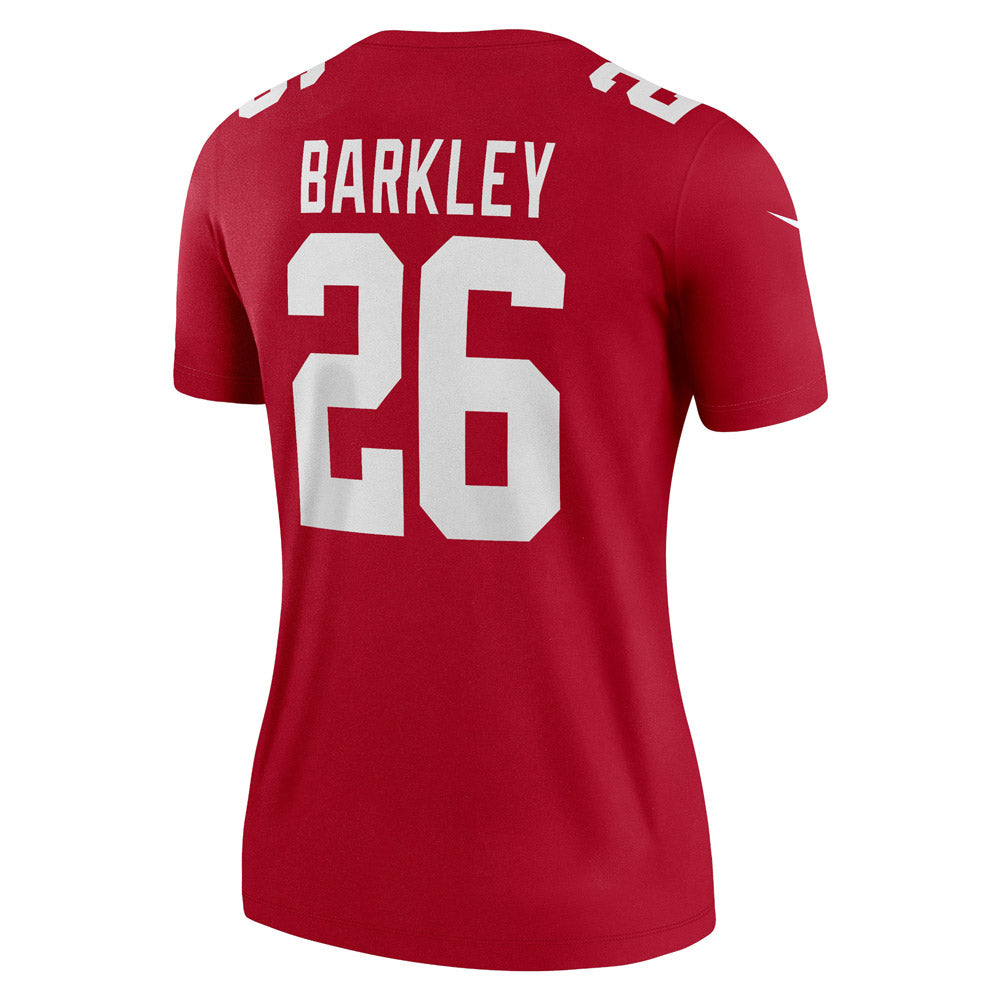 Women's New York Giants Saquon Barkley Inverted Legend Jersey Red - vstockx