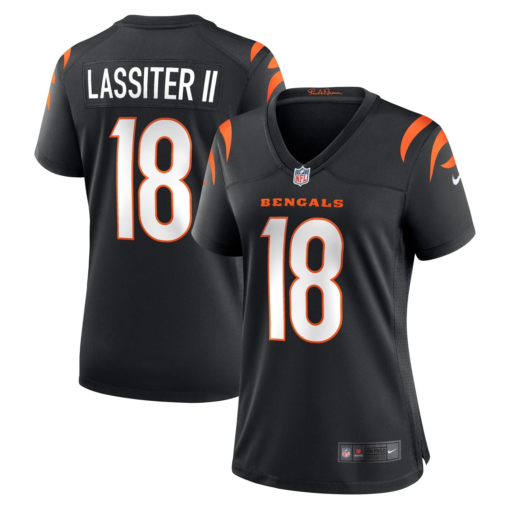 Women's Nike Kwamie Lassiter II Black Cincinnati Bengals Game Player Jersey - vstockx