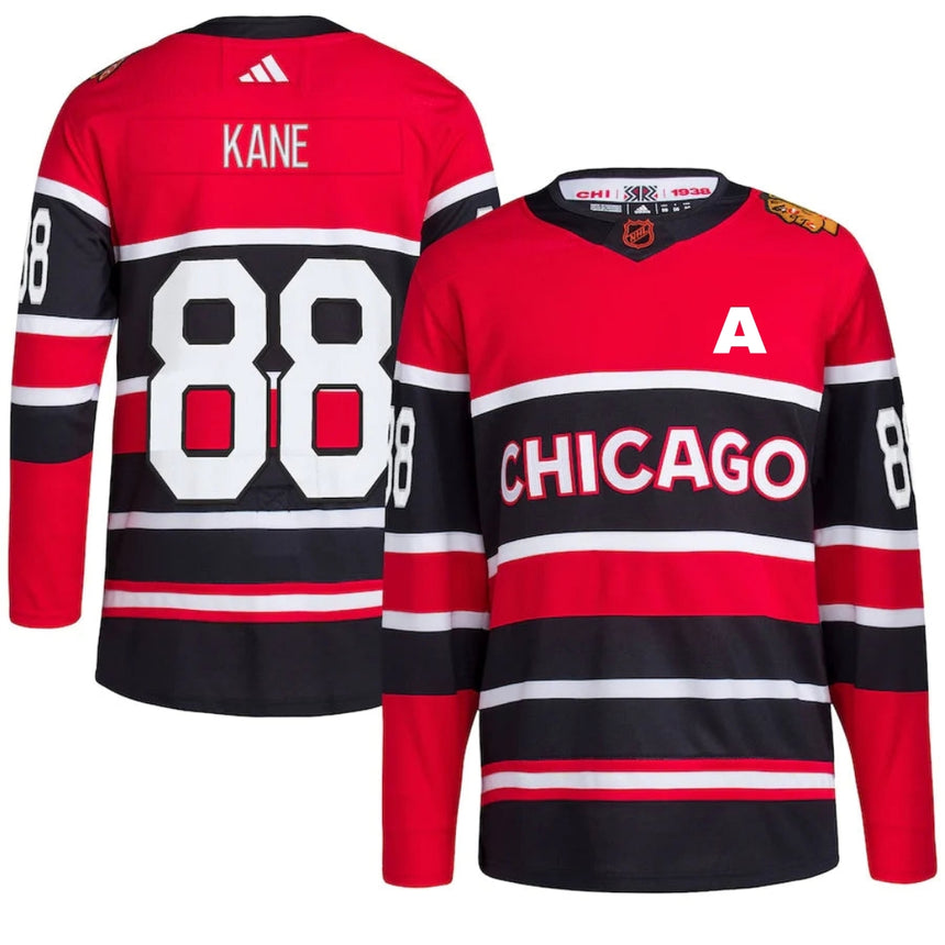 Men's Patrick Kane Chicago Blackhawks adidas Red Reverse Retro 2.0 Authentic Jersey - vstockx
