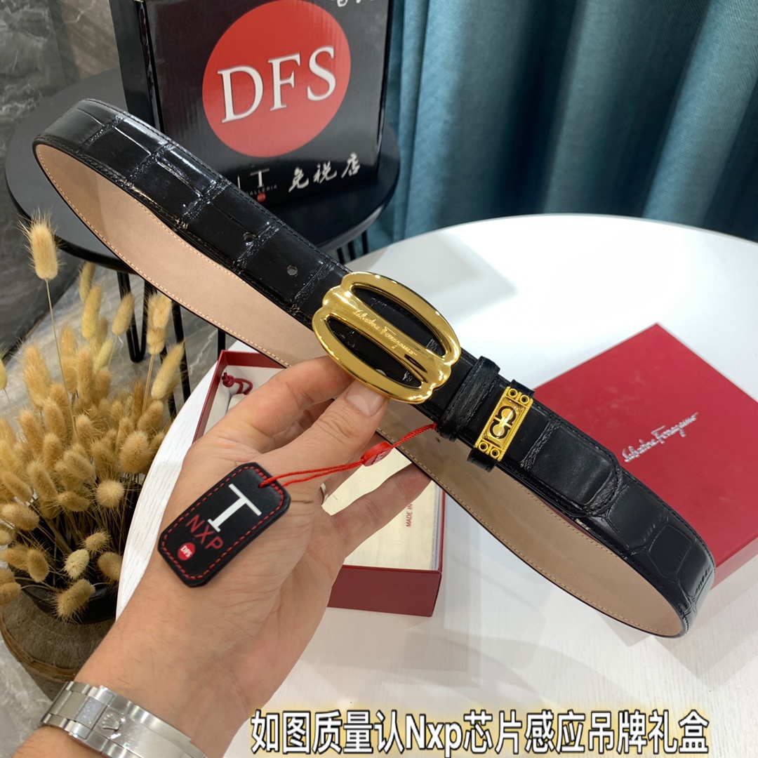 Streetwear Belt Ferragamo 319449 size:3.5cm - vstockx