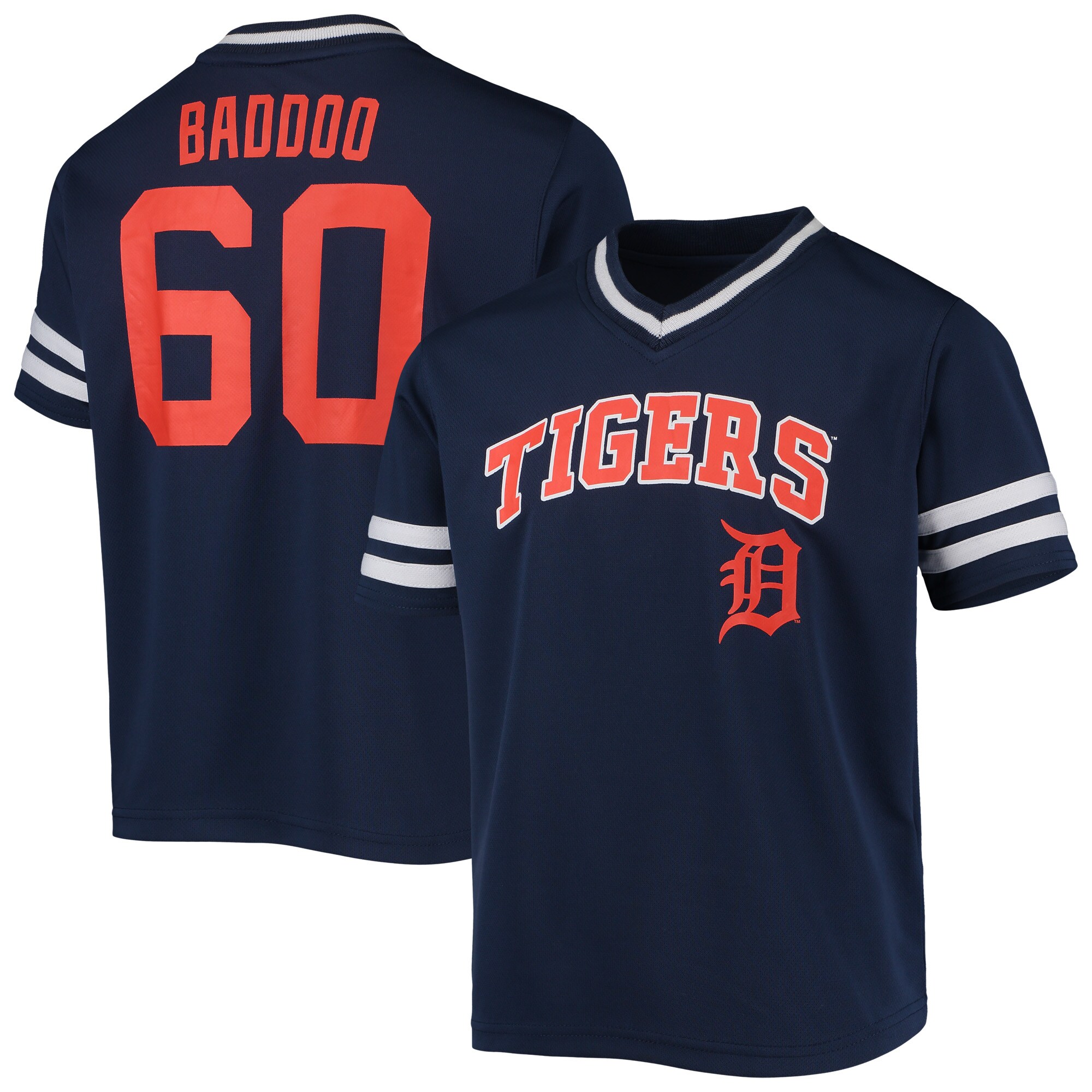 Youth Akil Baddoo Navy Detroit Tigers Player Logo Jersey - vstockx