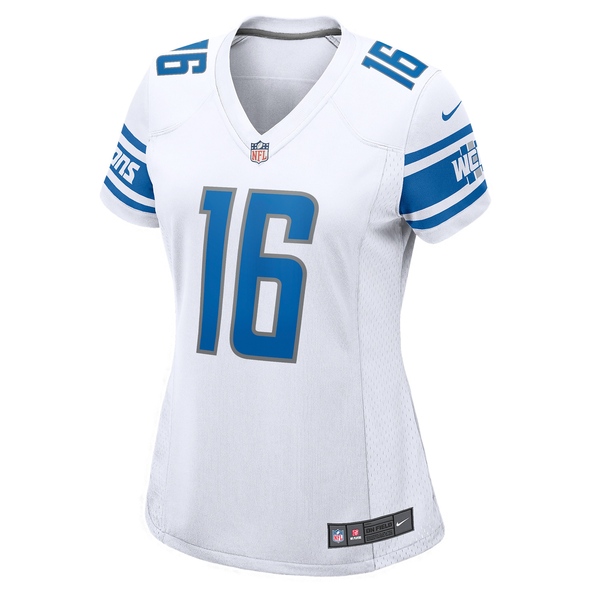 Jared Goff Detroit Lions Nike Women's Game Player Jersey - White - vstockx