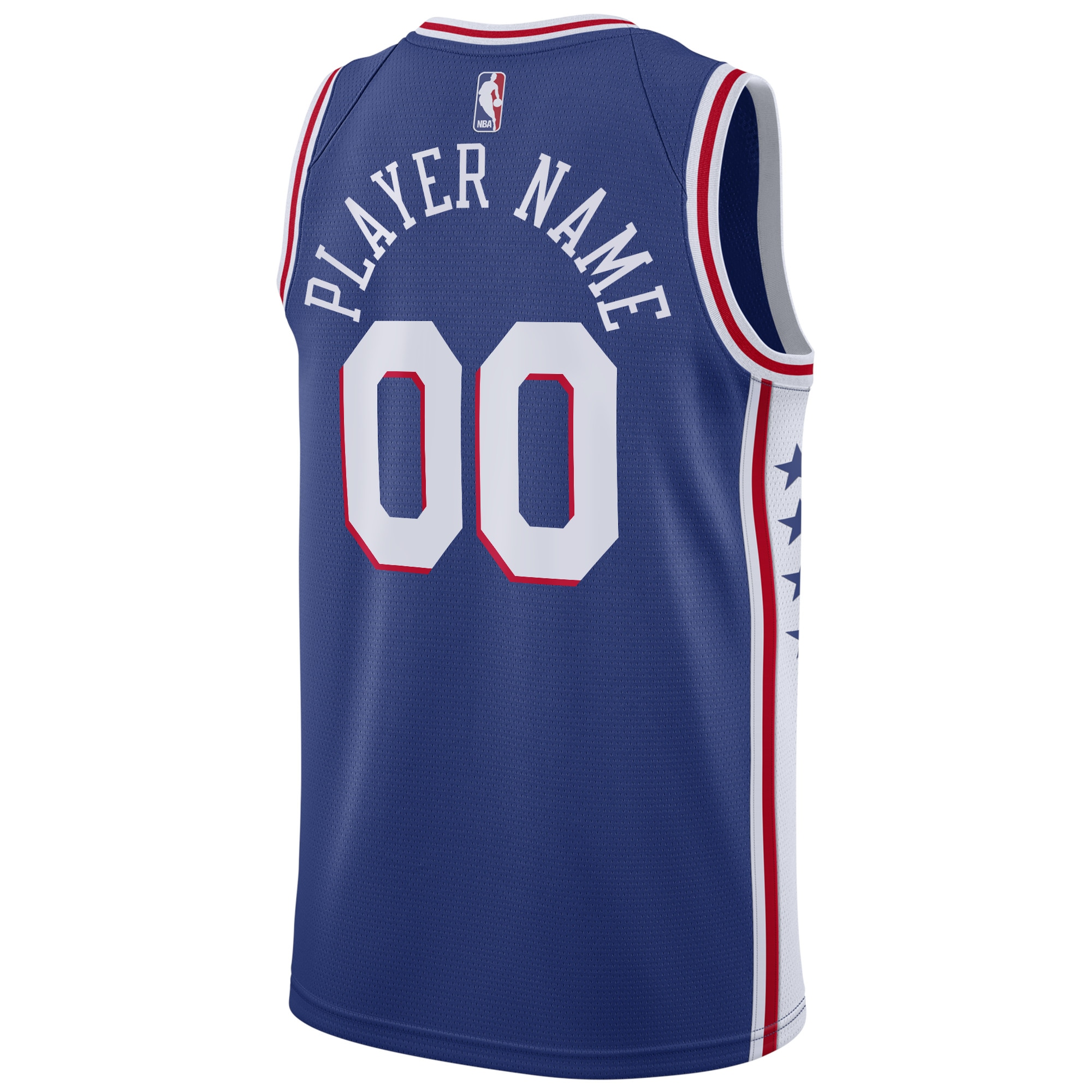 Philadelphia 76ers Nike Swingman Custom Jersey Blue - Icon Edition - vstockx