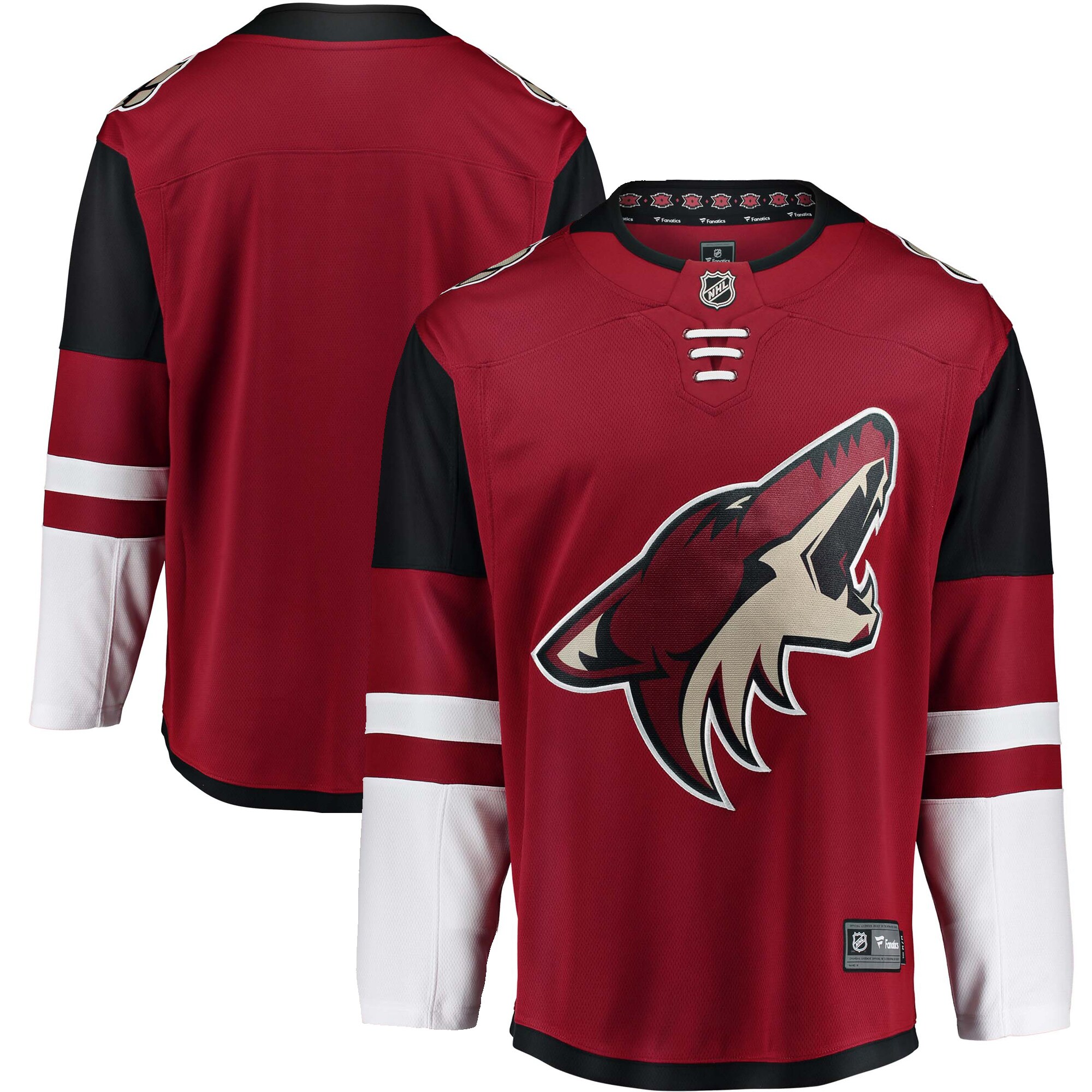 Arizona Coyotes Fanatics Branded Youth Breakaway Home Jersey - Red - vstockx