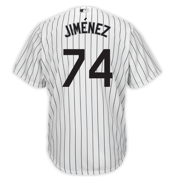 Men's Eloy Jimenez Chicago White Sox Pro Stitch Majestic White Home Cool Base Team Jersey - vstockx