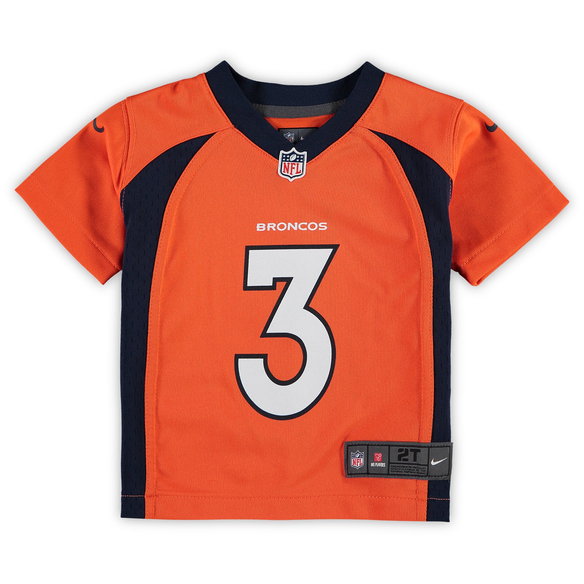 Russell Wilson Denver Broncos Nike Toddler Game Jersey - Orange - vstockx