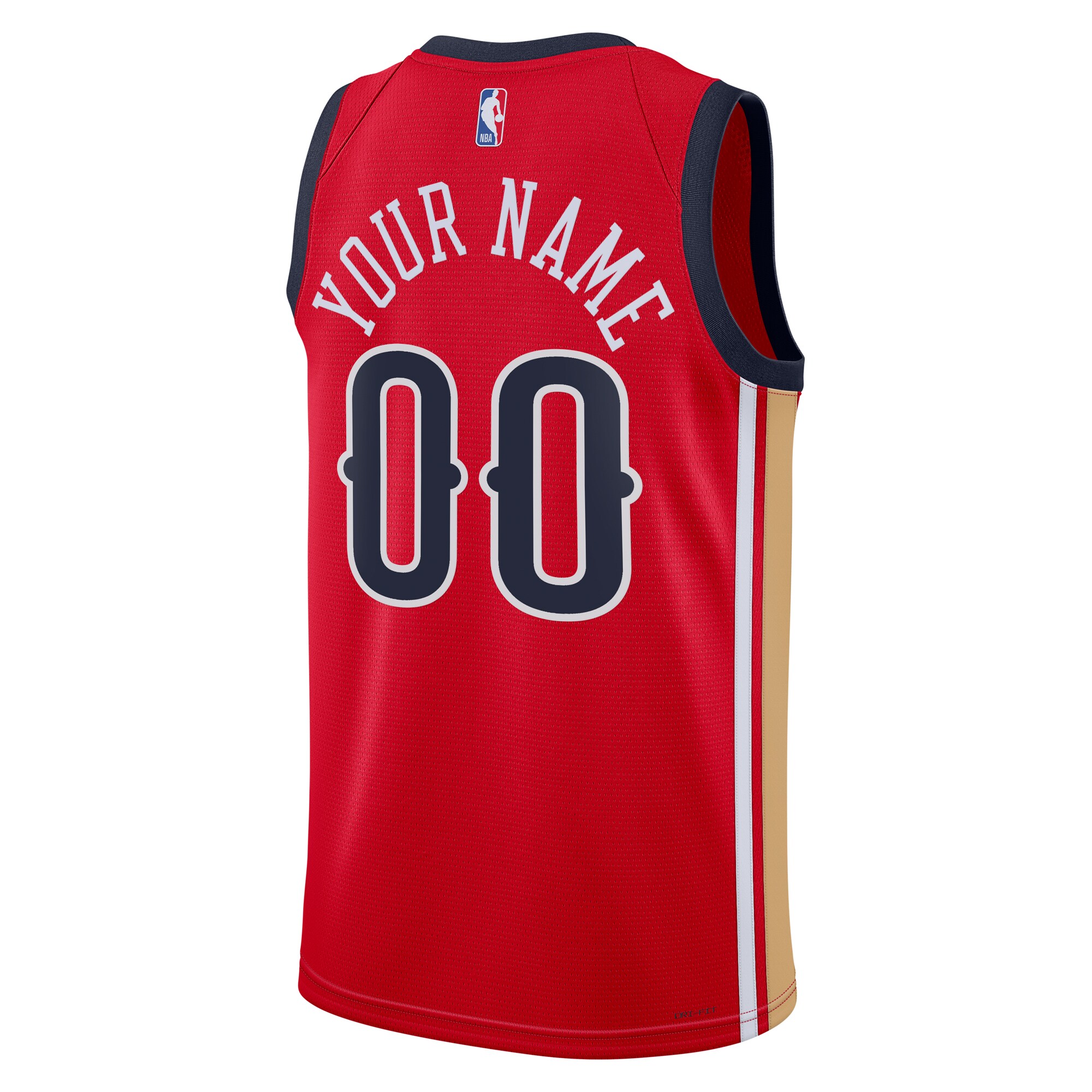 New Orleans Pelicans Jordans Brand Unisex Swingman Custom Jersey - Red - Statement Edition - vstockx